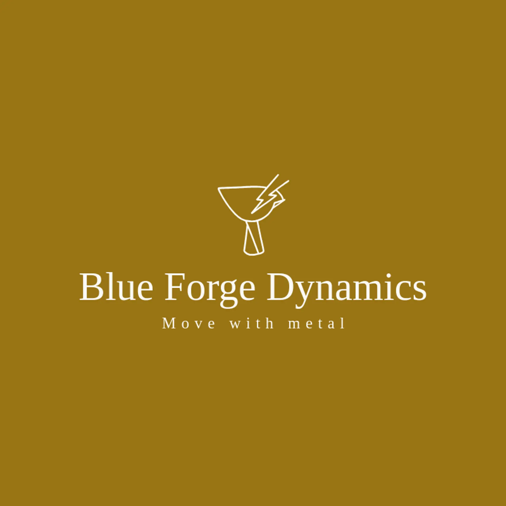 Blue Forge Dynamics logo for metal
