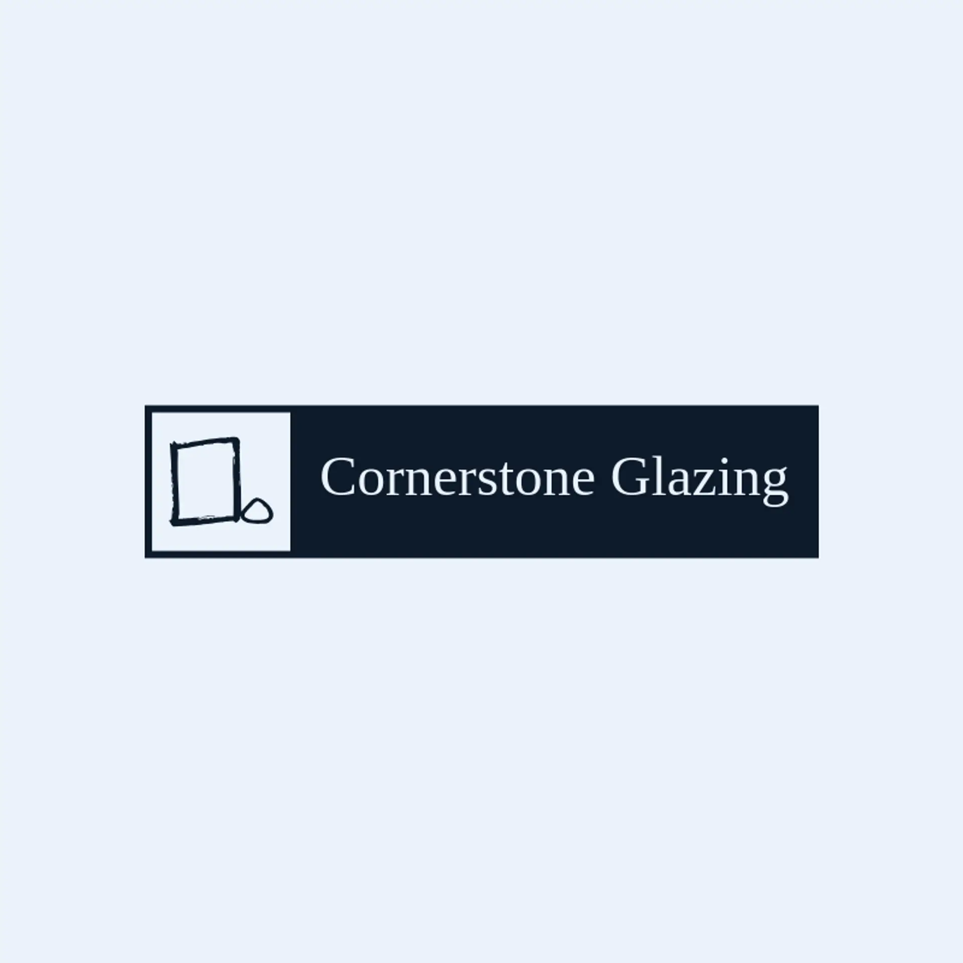 Cornerstone Glazing logo for glass