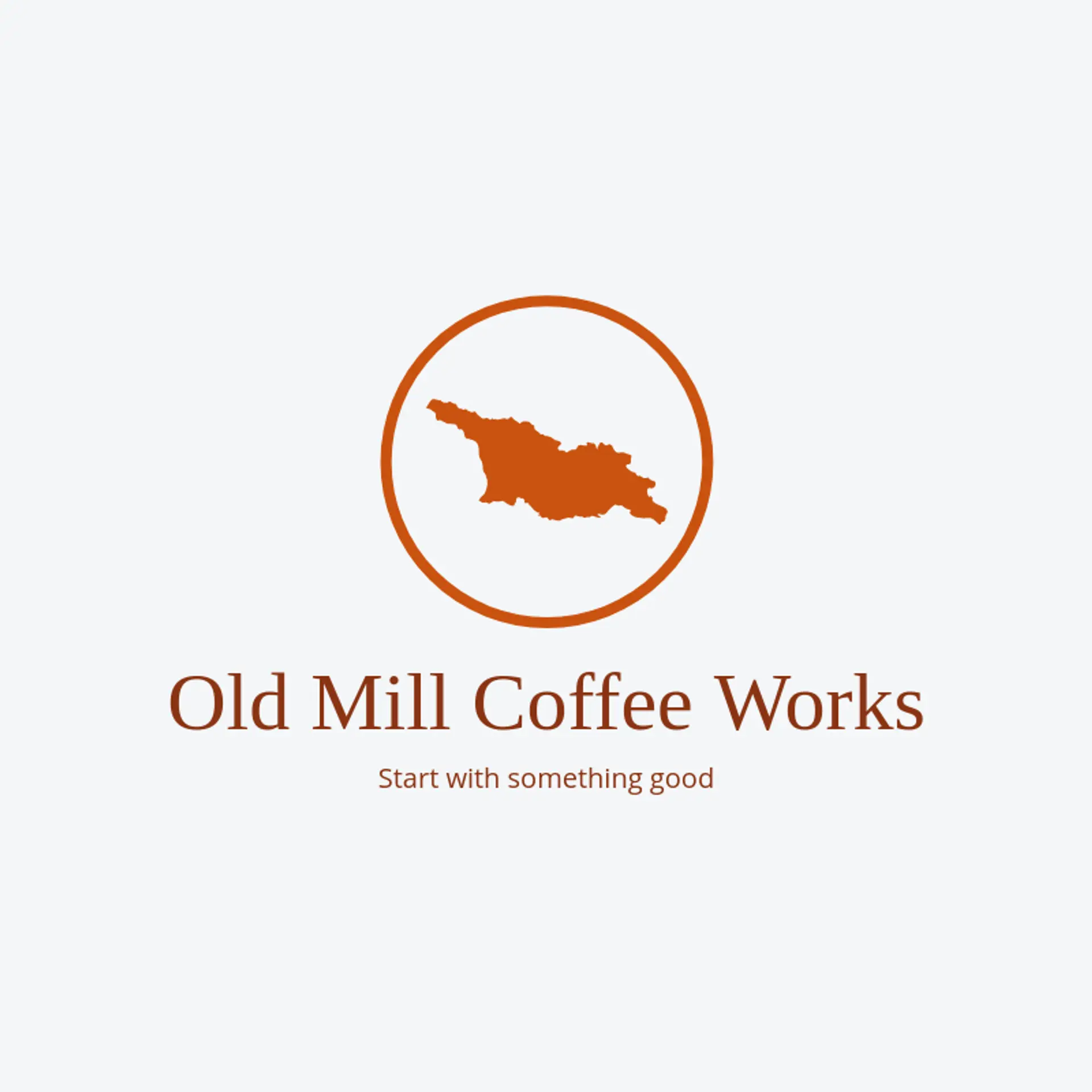 Old Mill Coffee Works logo for georgia