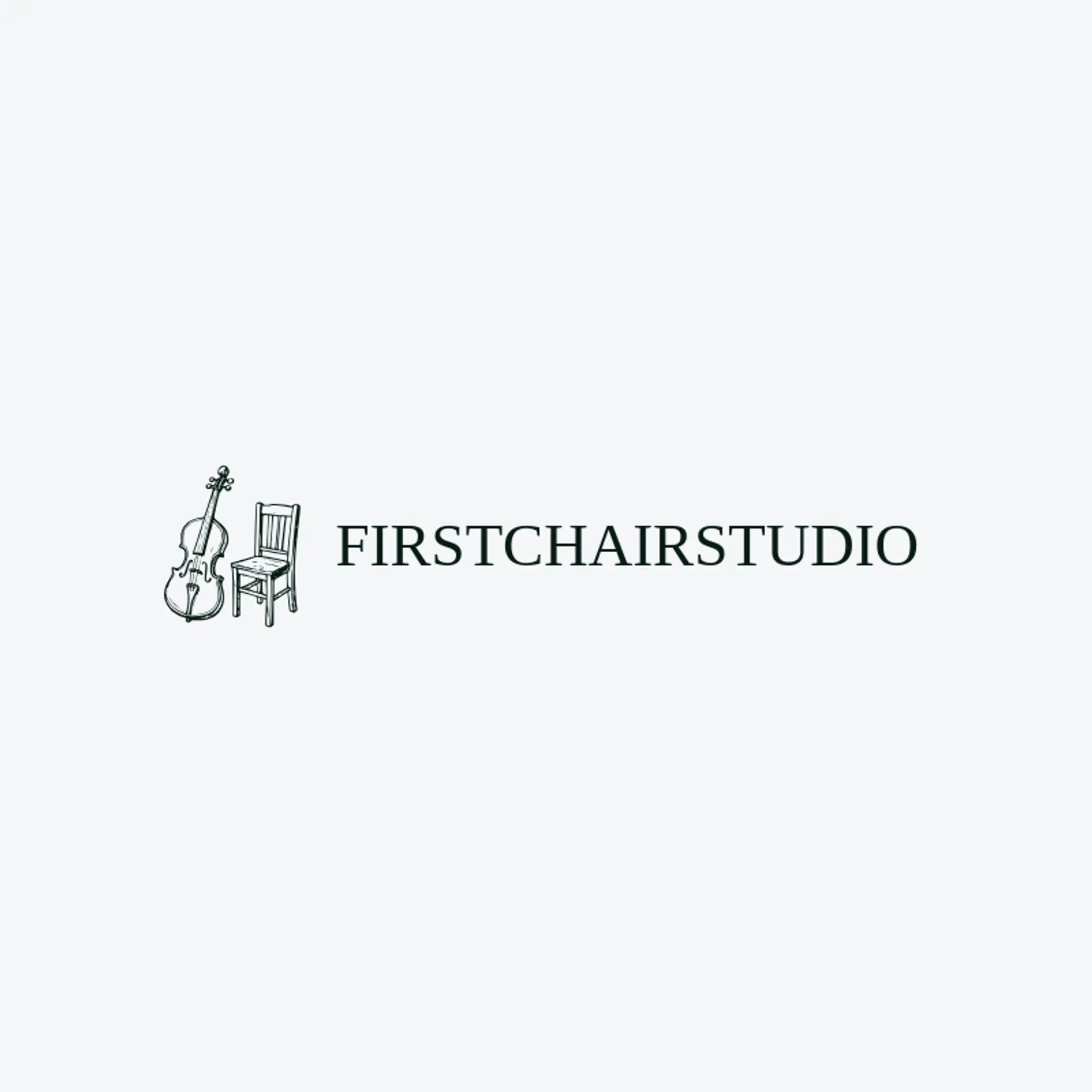 First Chair Studio logo for violin