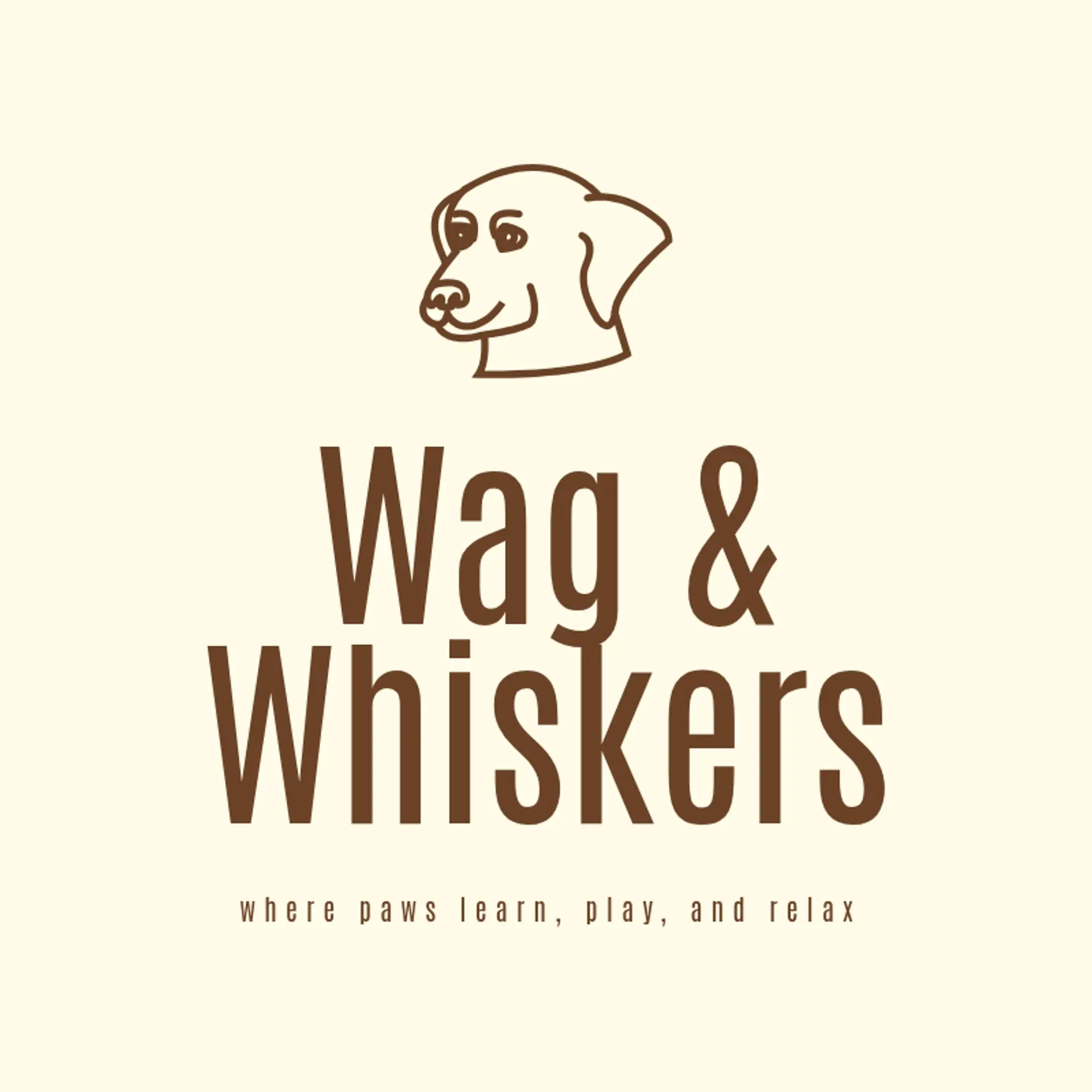 Fur & Fun logo for dog daycare training spa
