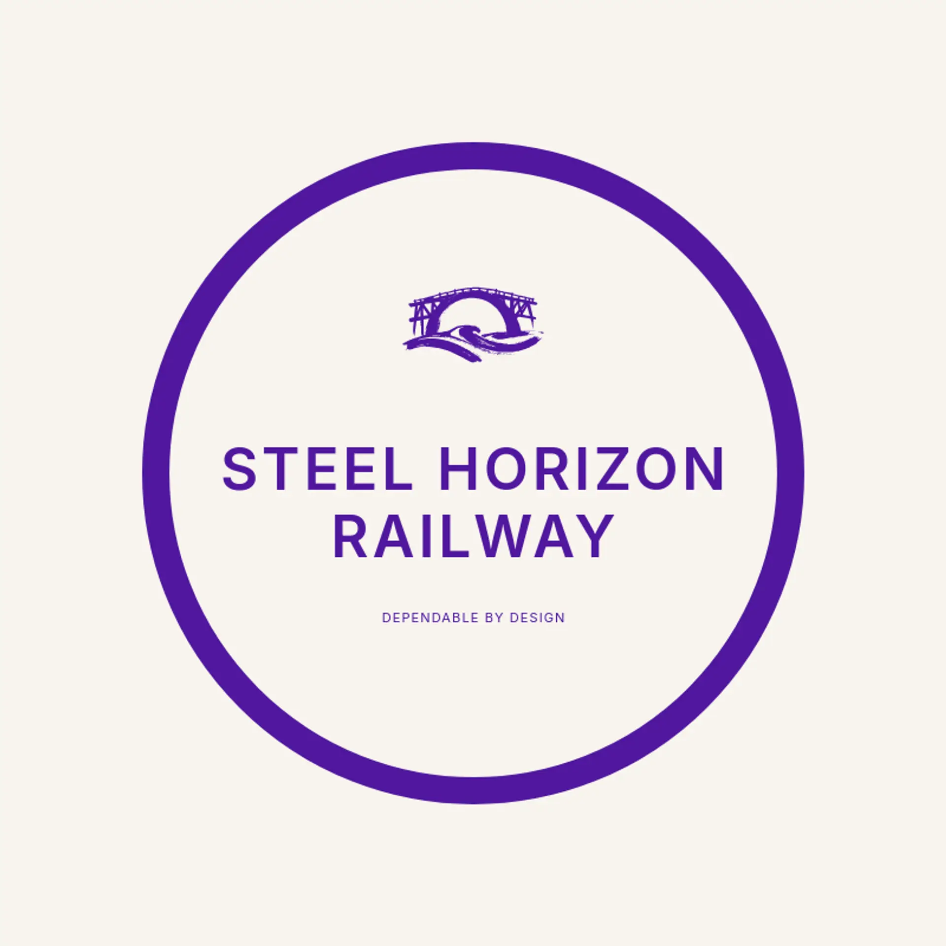 Steel Horizon Railway logo for railway