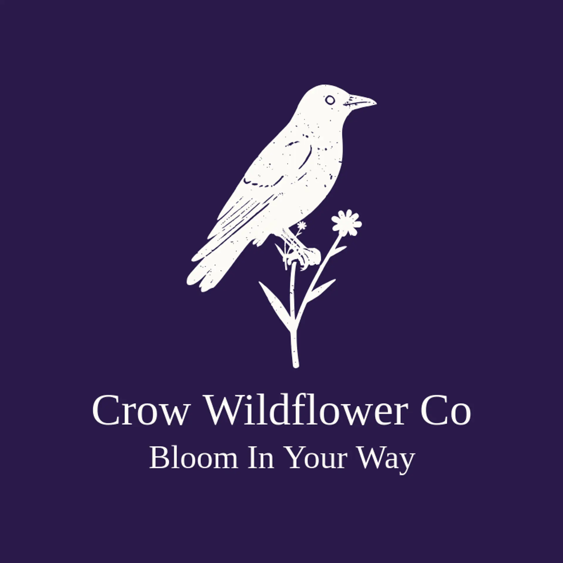 Crow Wildflower Co logo for crow