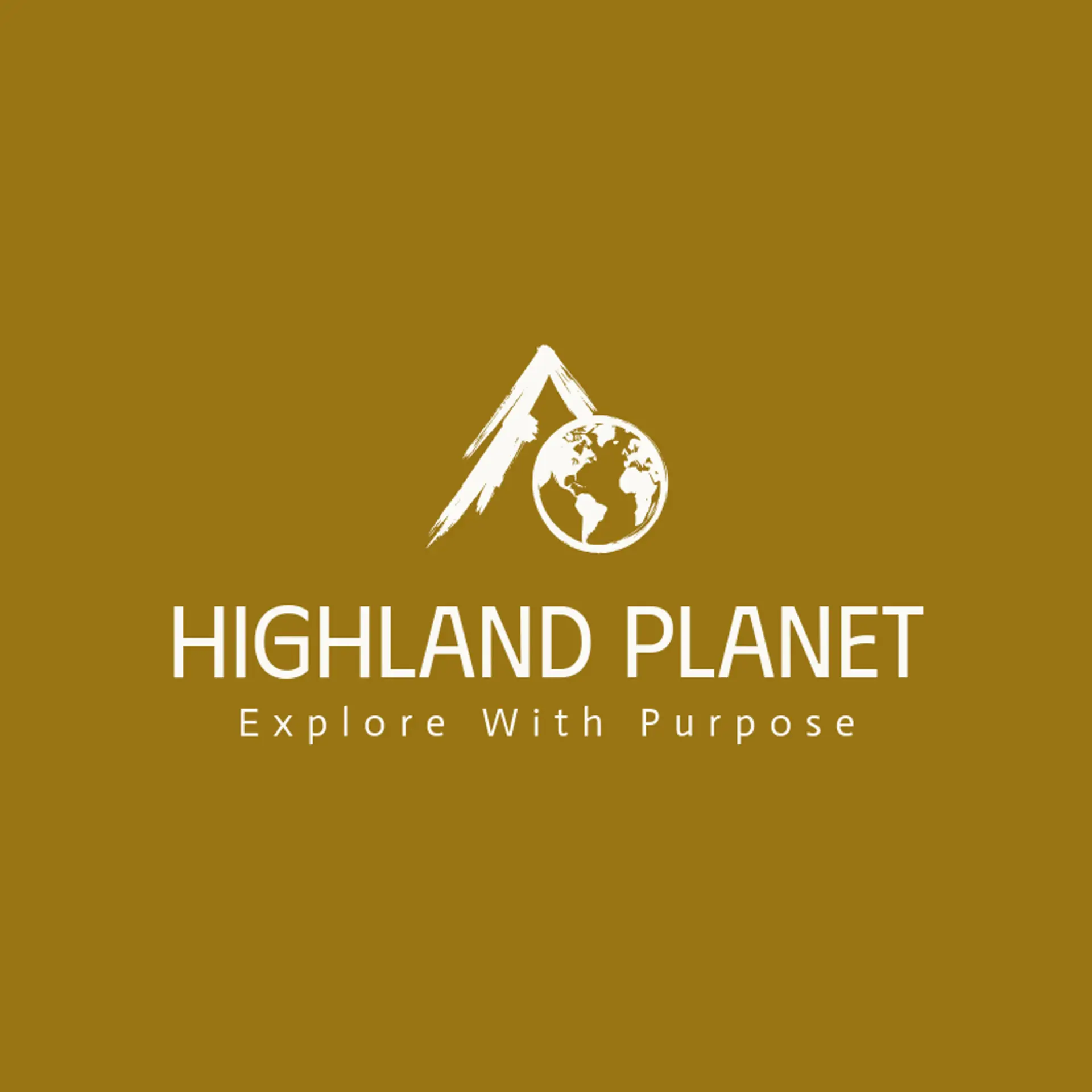 Highland Planet logo for globe