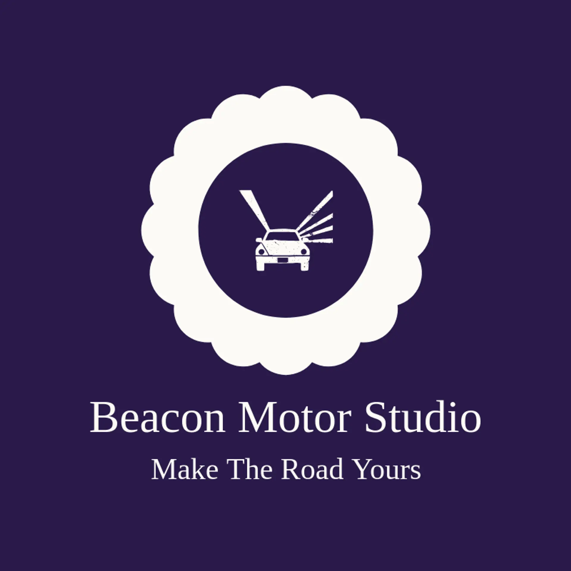 Beacon Motor Studio logo for automobile
