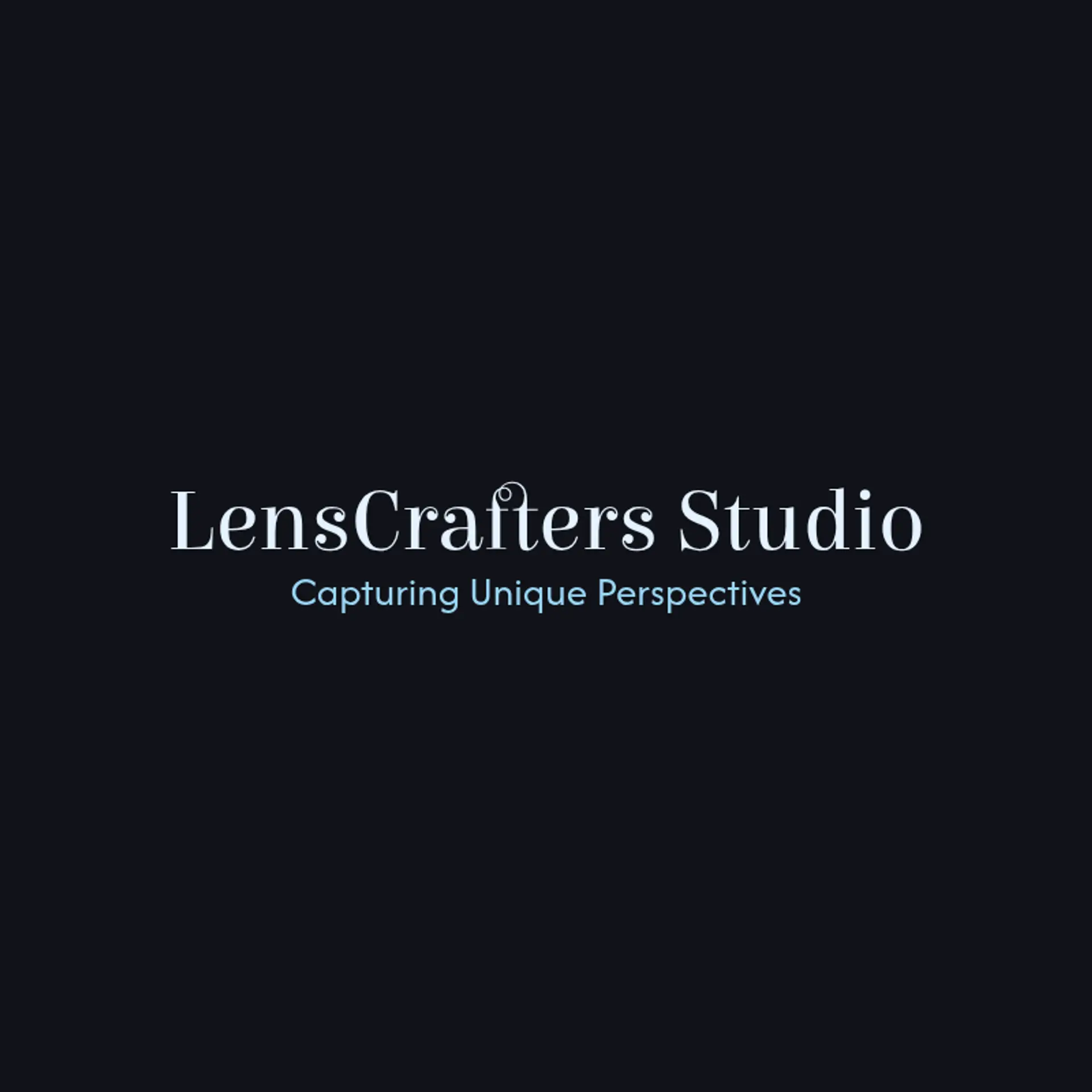 LensCrafters Studio logo for unique photography