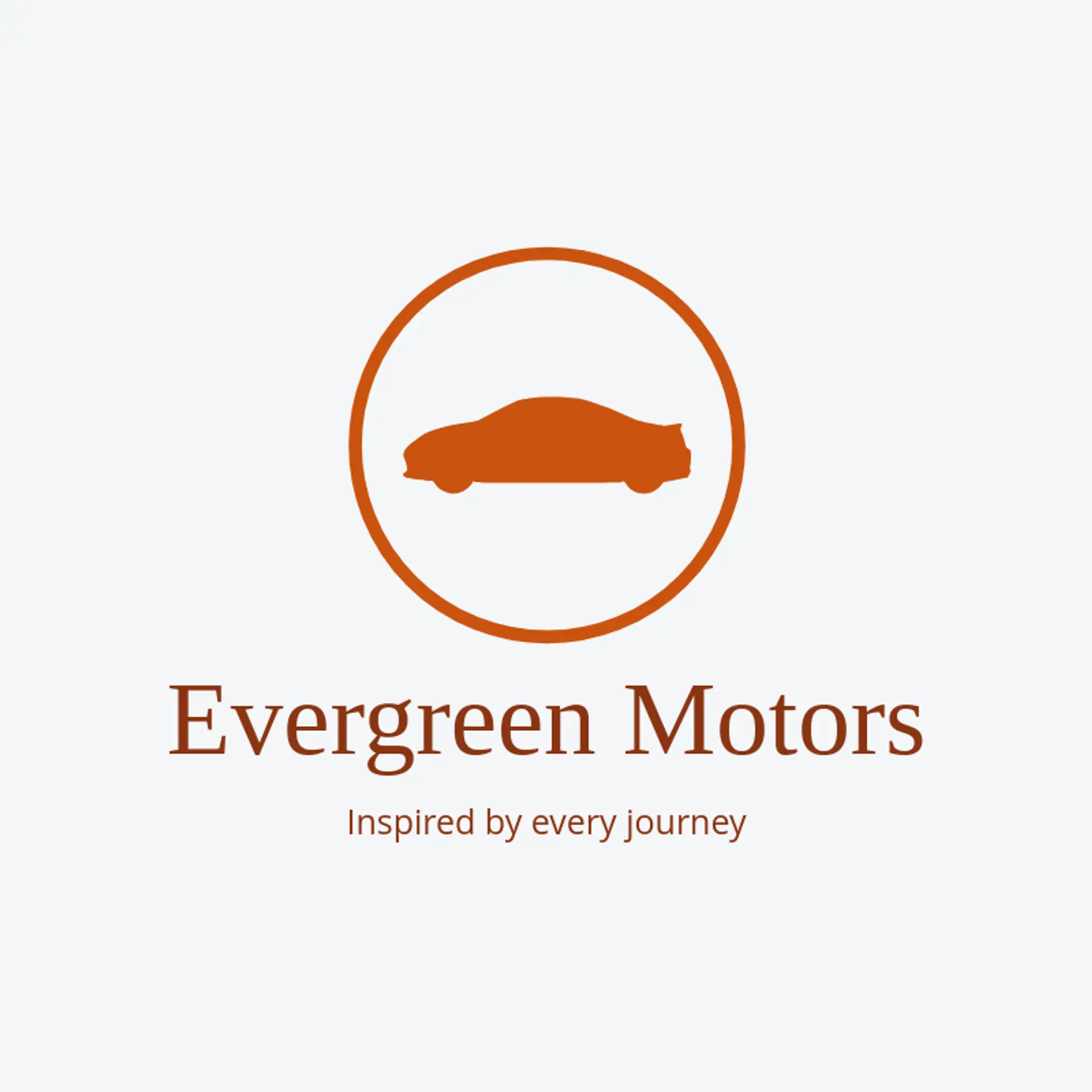 Evergreen Motors logo for sports car