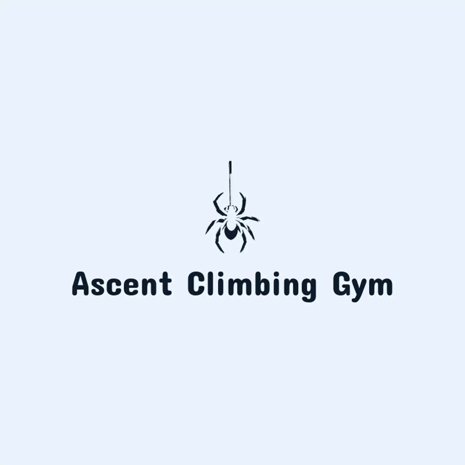 Ascent Climbing Gym logo for spider
