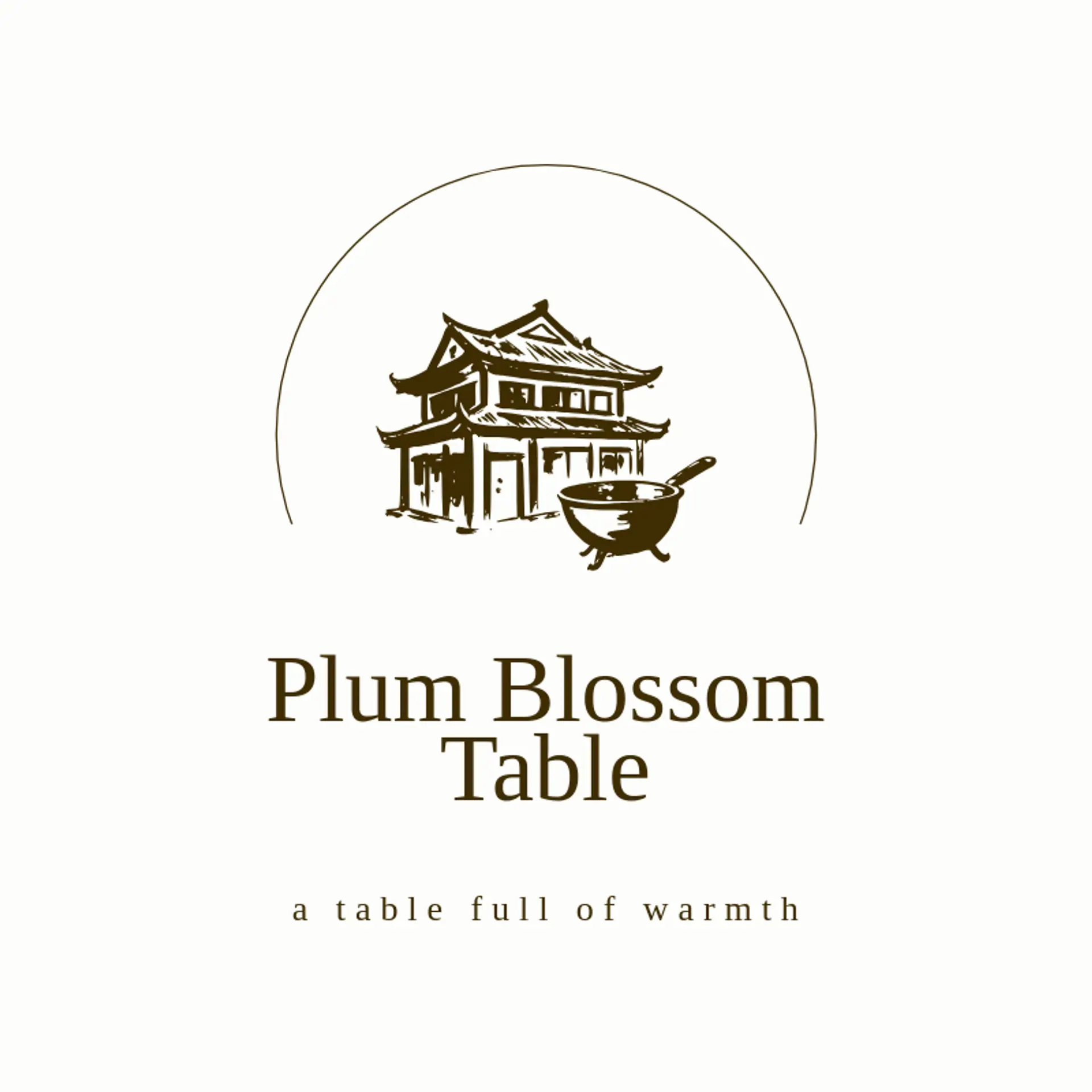 Plum Blossom Table logo for chinese restaurant