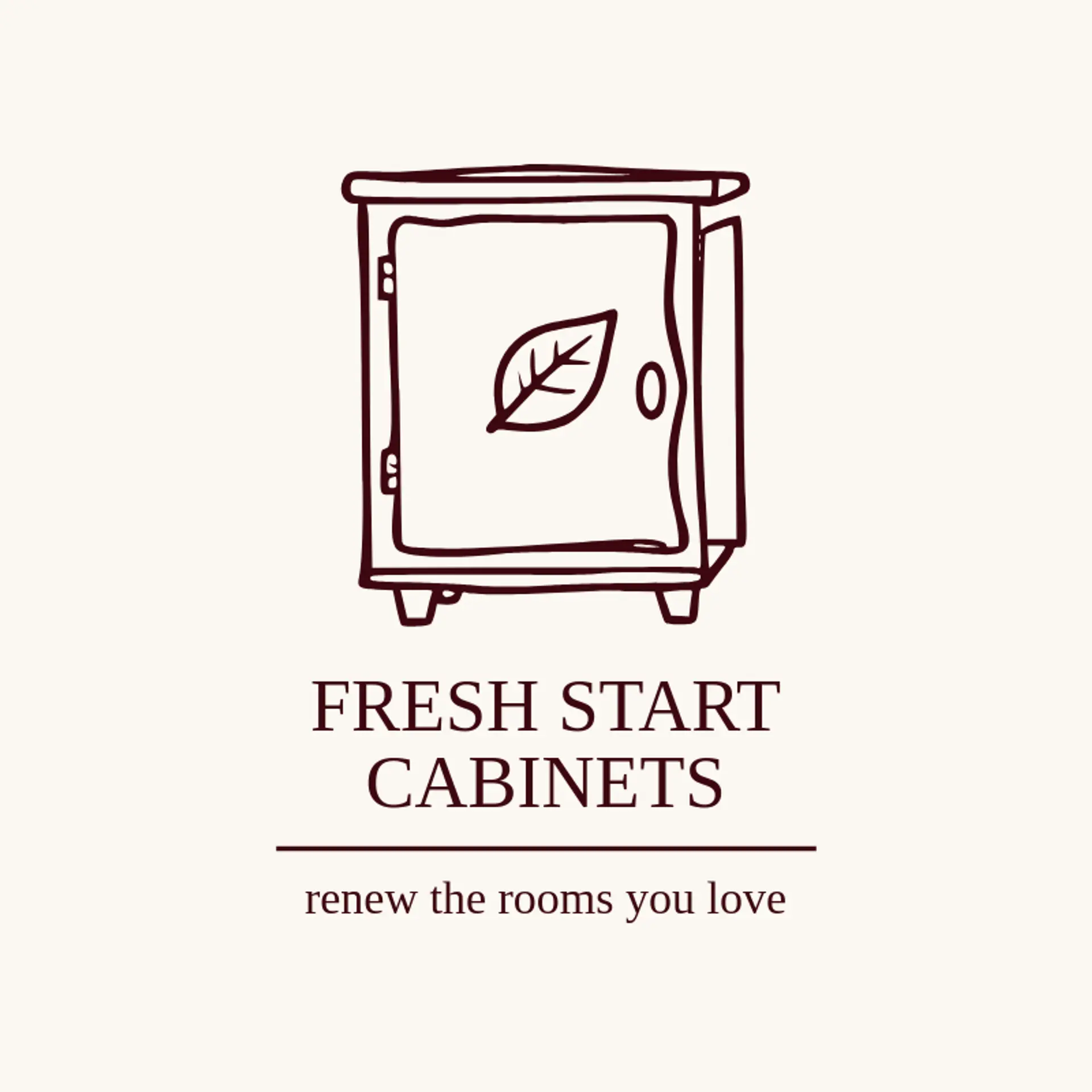 Fresh Start Cabinets logo for cabinet