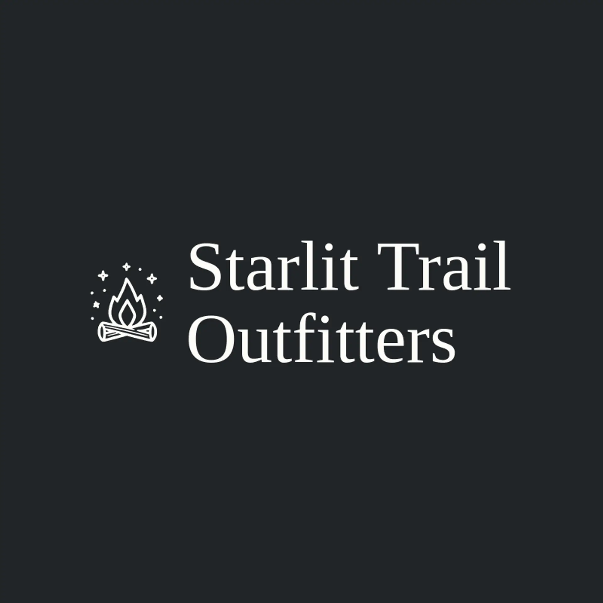 Starlit Trail Outfitters logo for campfire