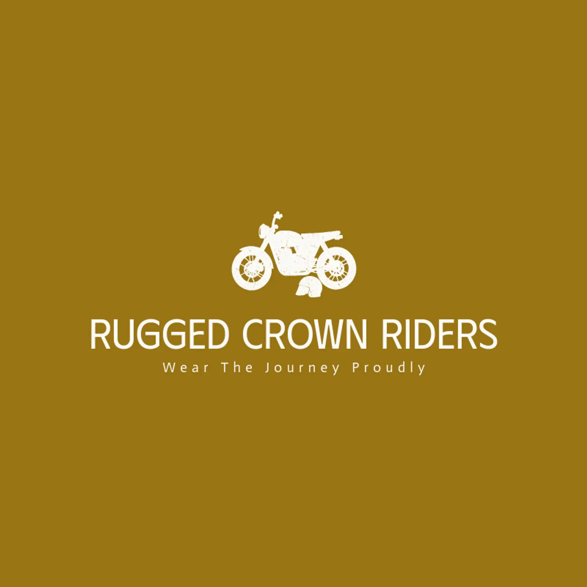 Rugged Crown Riders logo for motorcycle