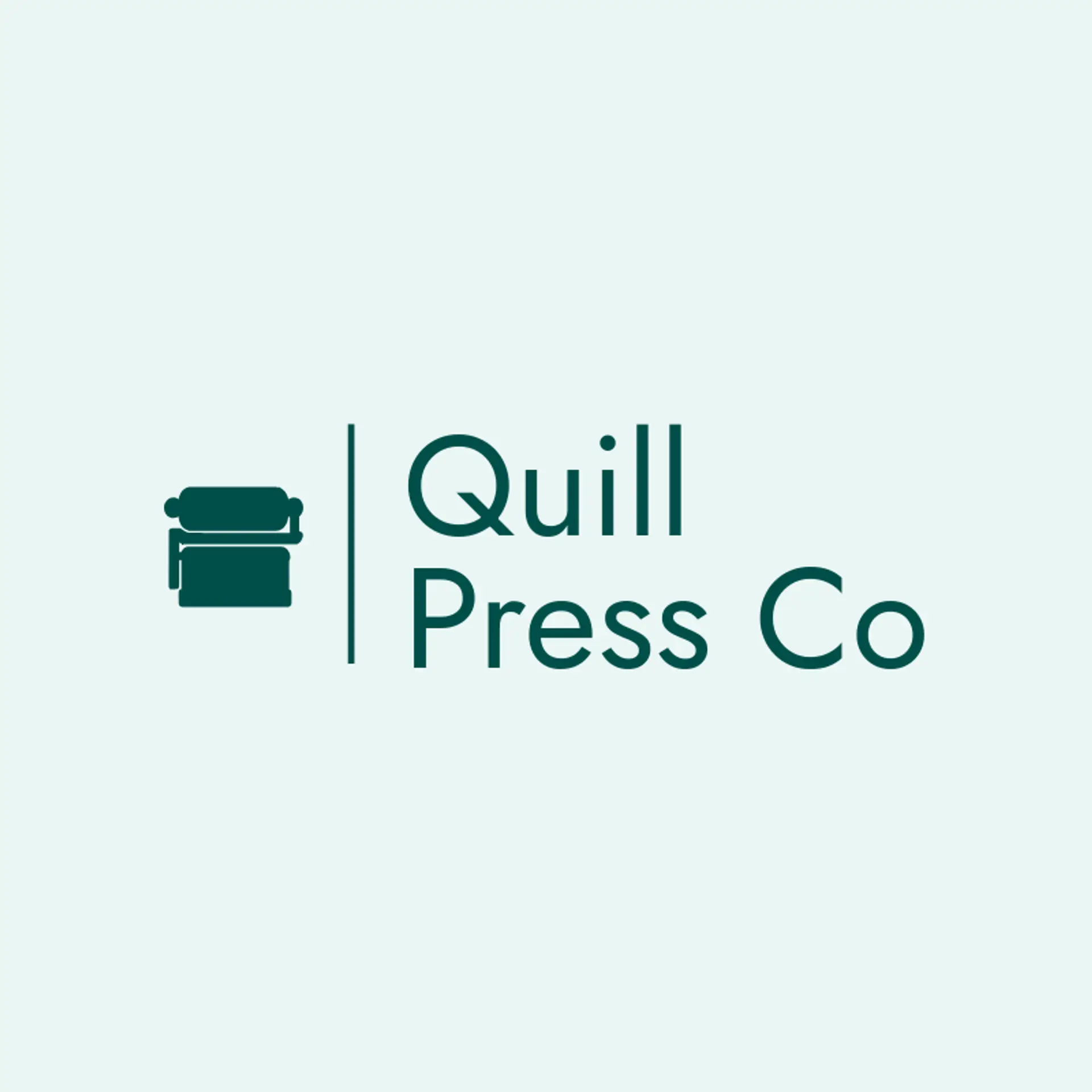 Quill Press Co logo for printing press