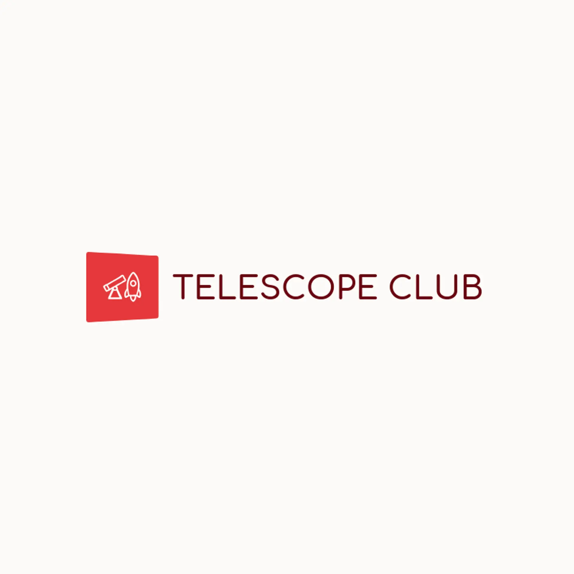 Telescope Club logo for rocket