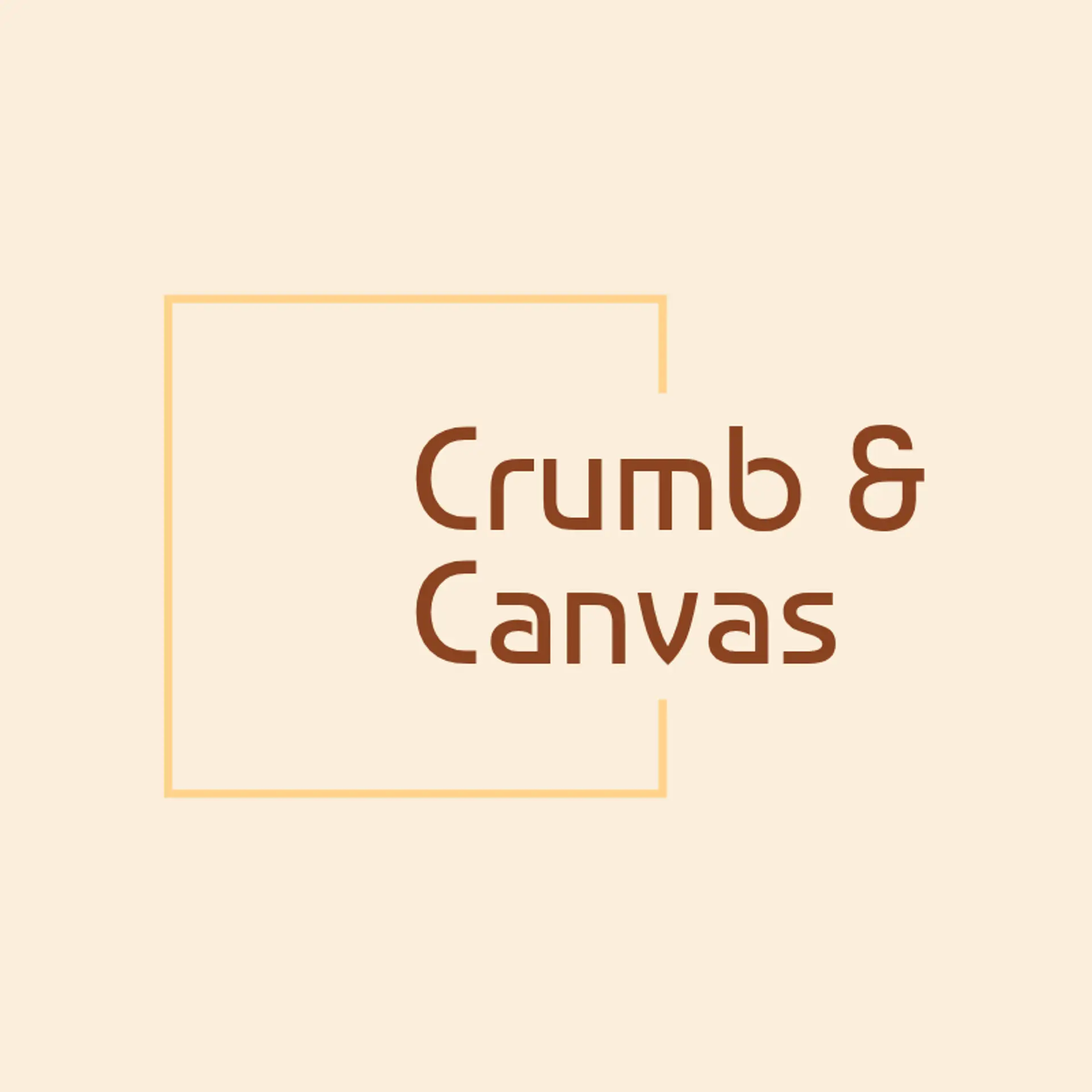 Crumb & Canvas logo for unique bakery