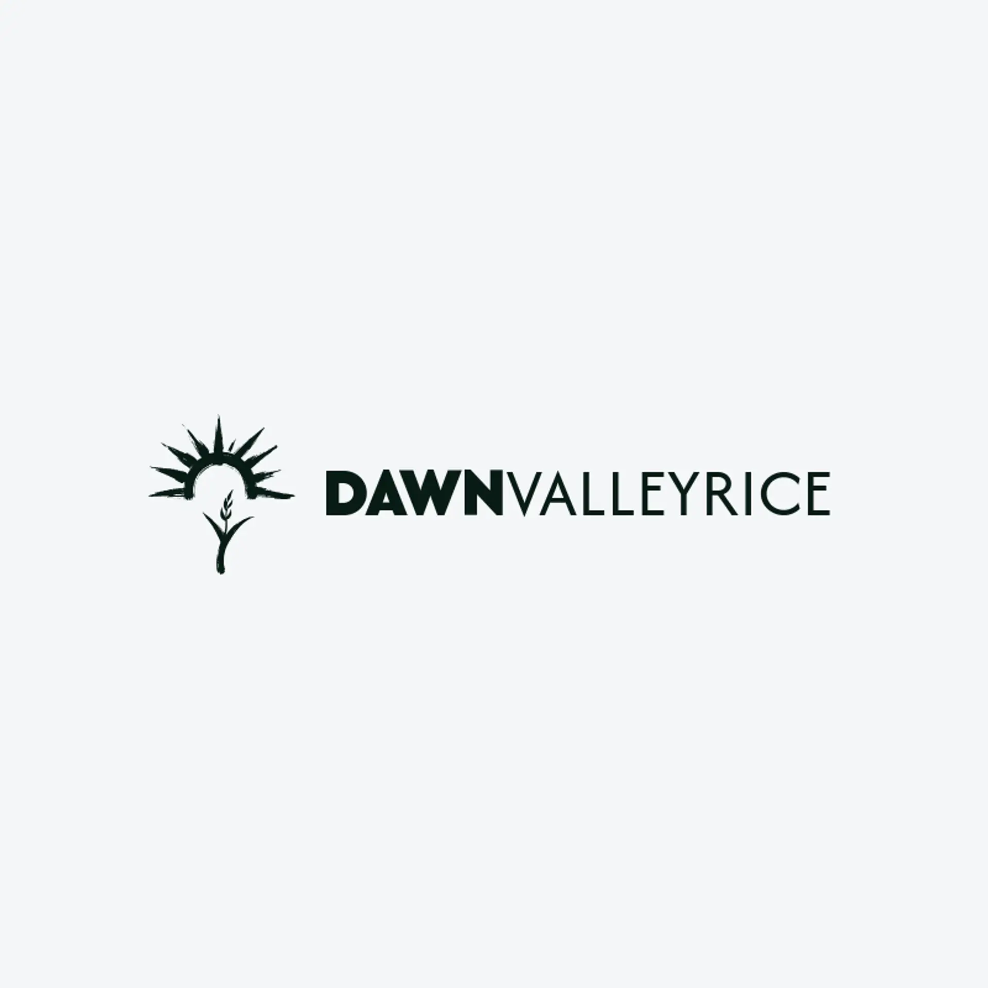 Dawn Valley Rice logo for rice