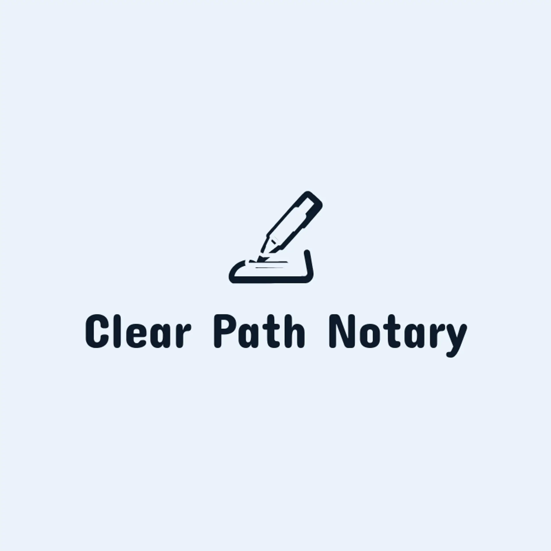 Clear Path Notary logo for notary