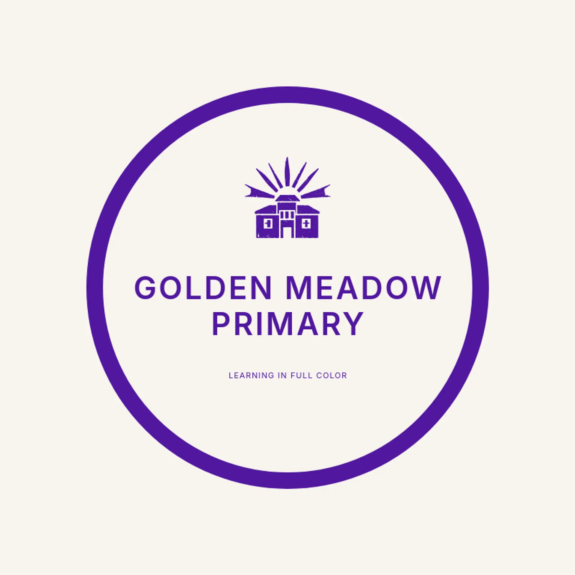 Golden Meadow Primary logo for primary school