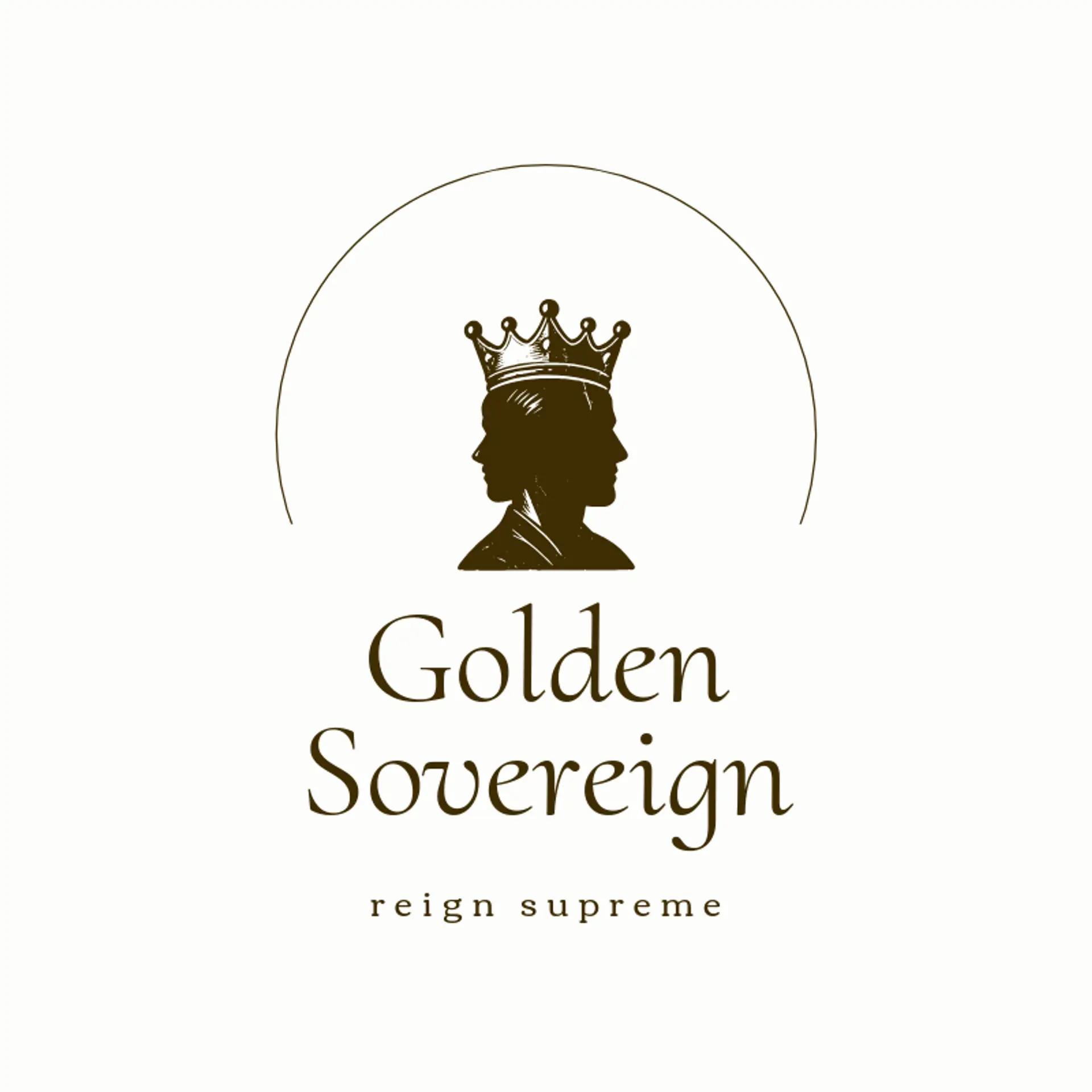 Golden Sovereign logo for king