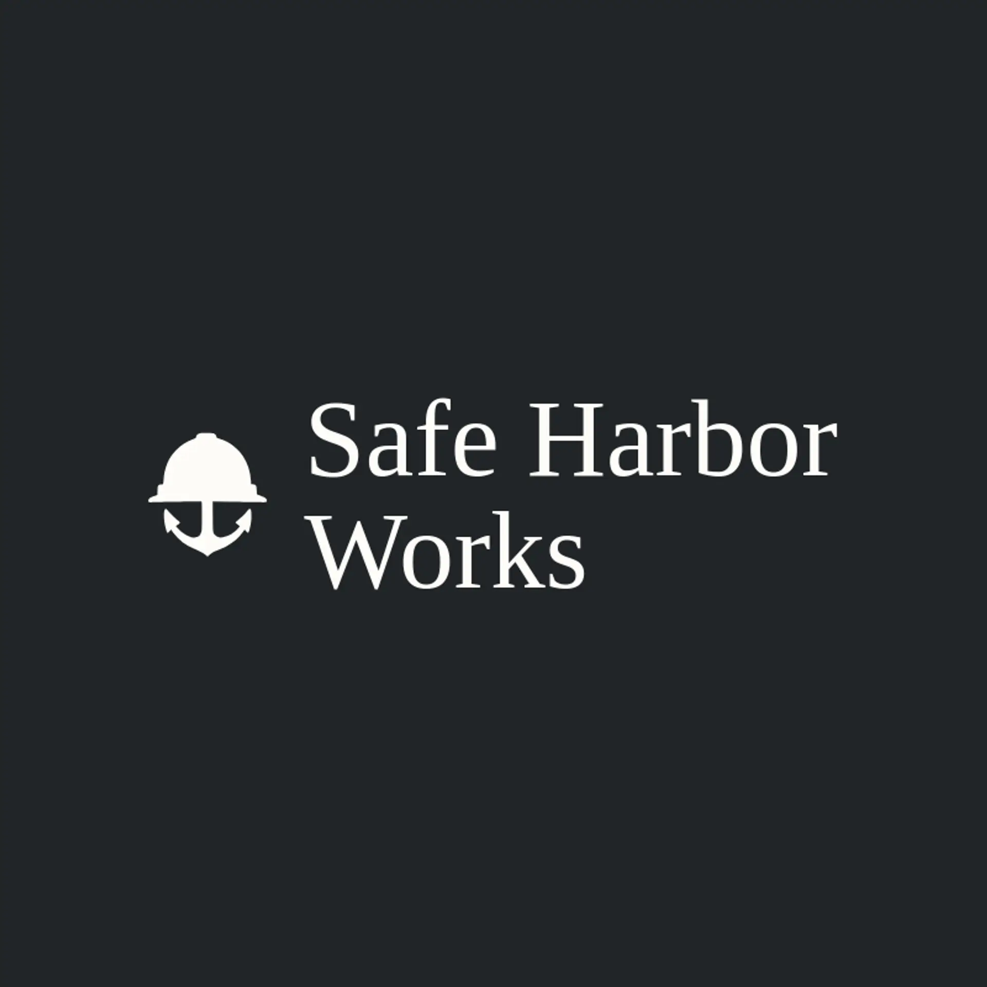Safe Harbor Works logo for hard hat