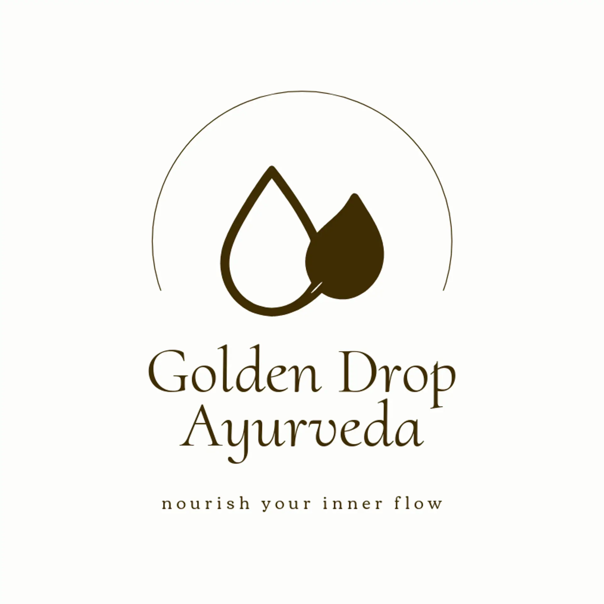 Golden Drop Ayurveda logo for ayurvedic