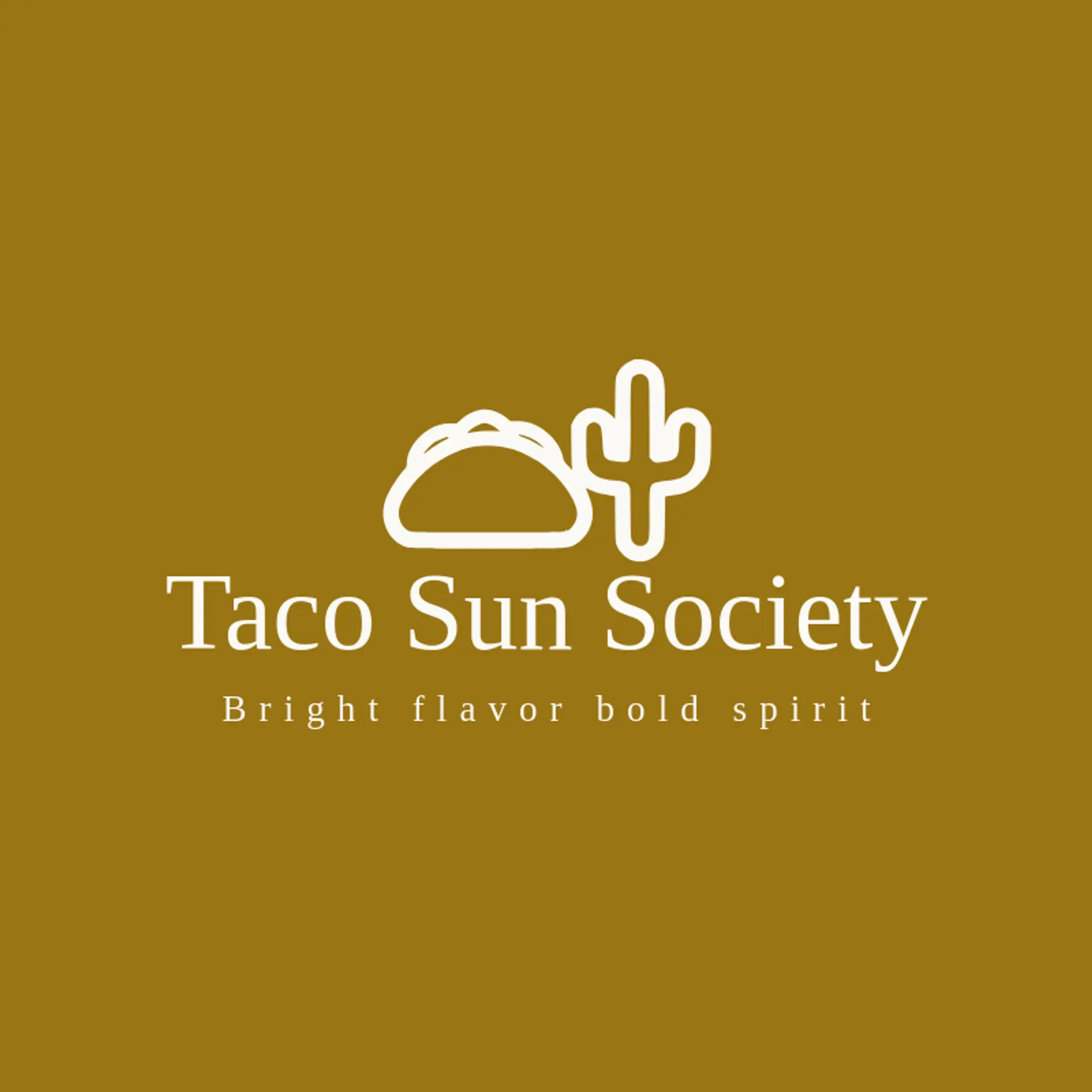 Taco Sun Society logo for mexican restaurant