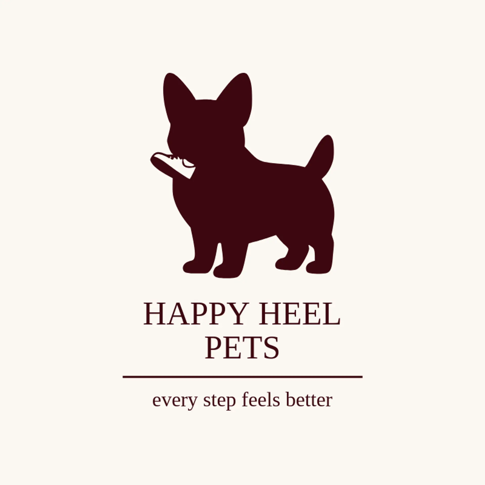 Happy Heel Pets logo for corgi