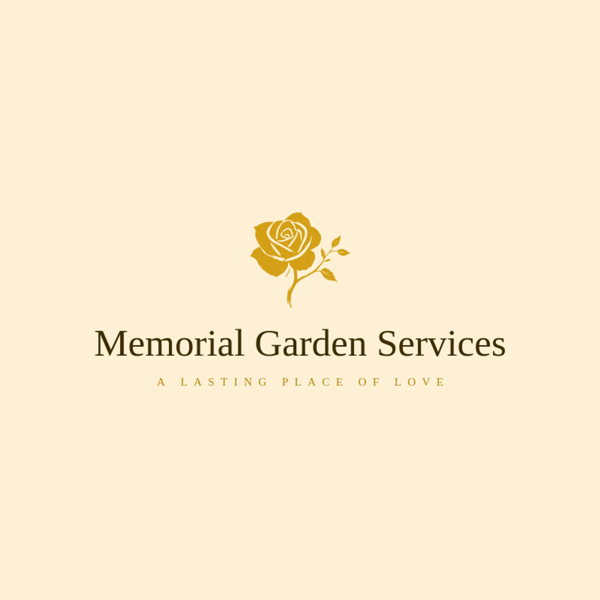 Memorial Garden Services logo for funeral home