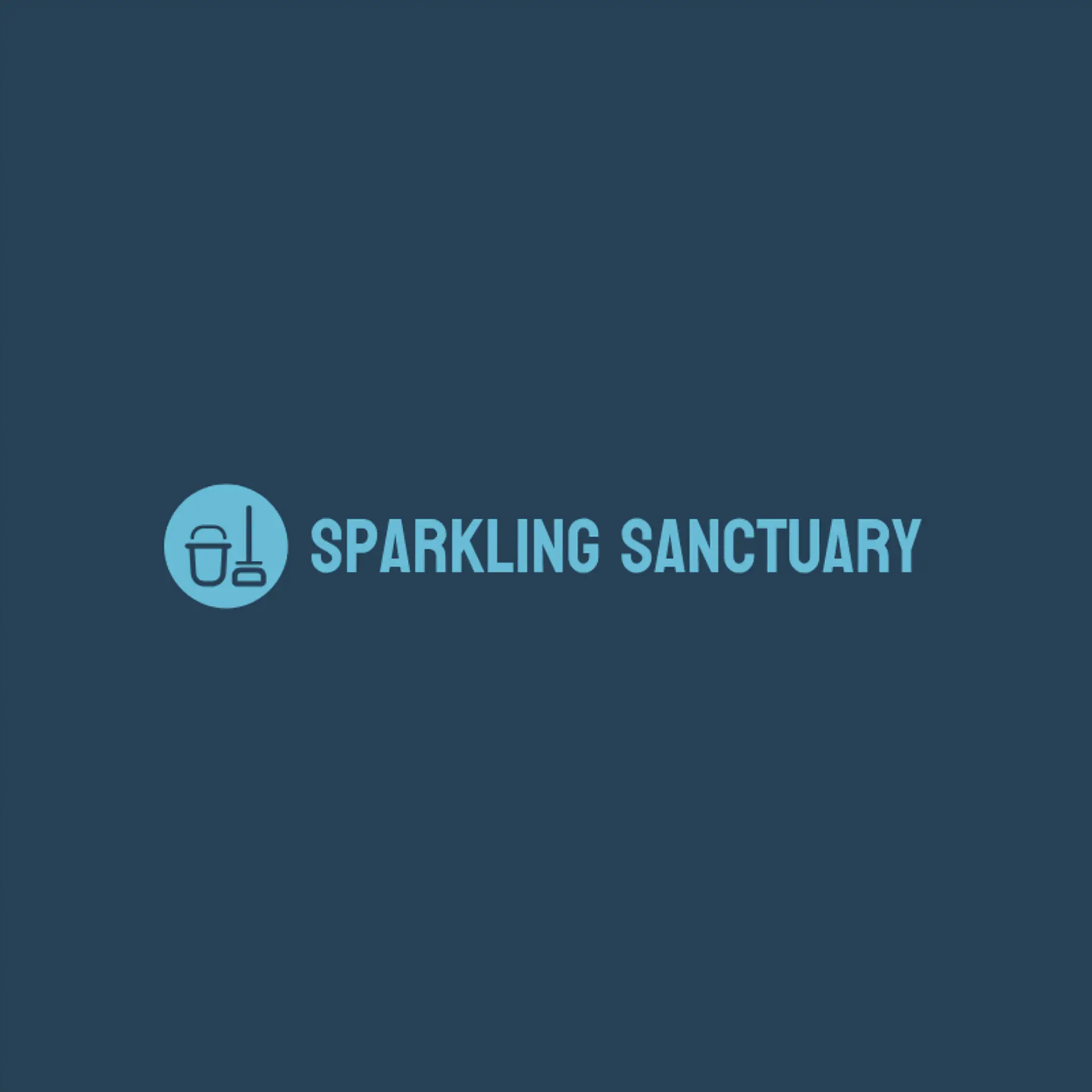 Sparkling Sanctuary logo for house cleaning