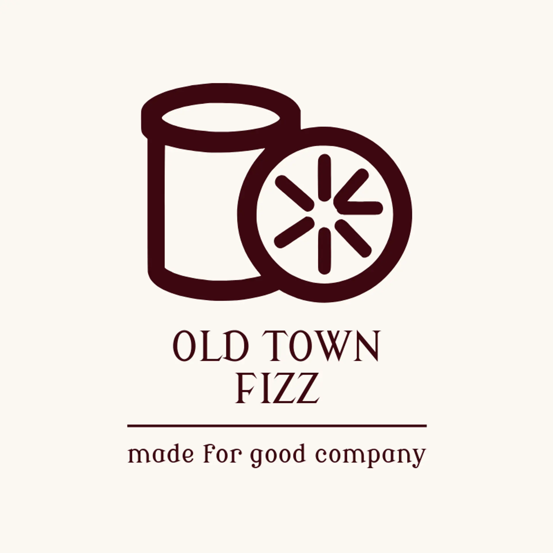 Old Town Fizz logo for soda