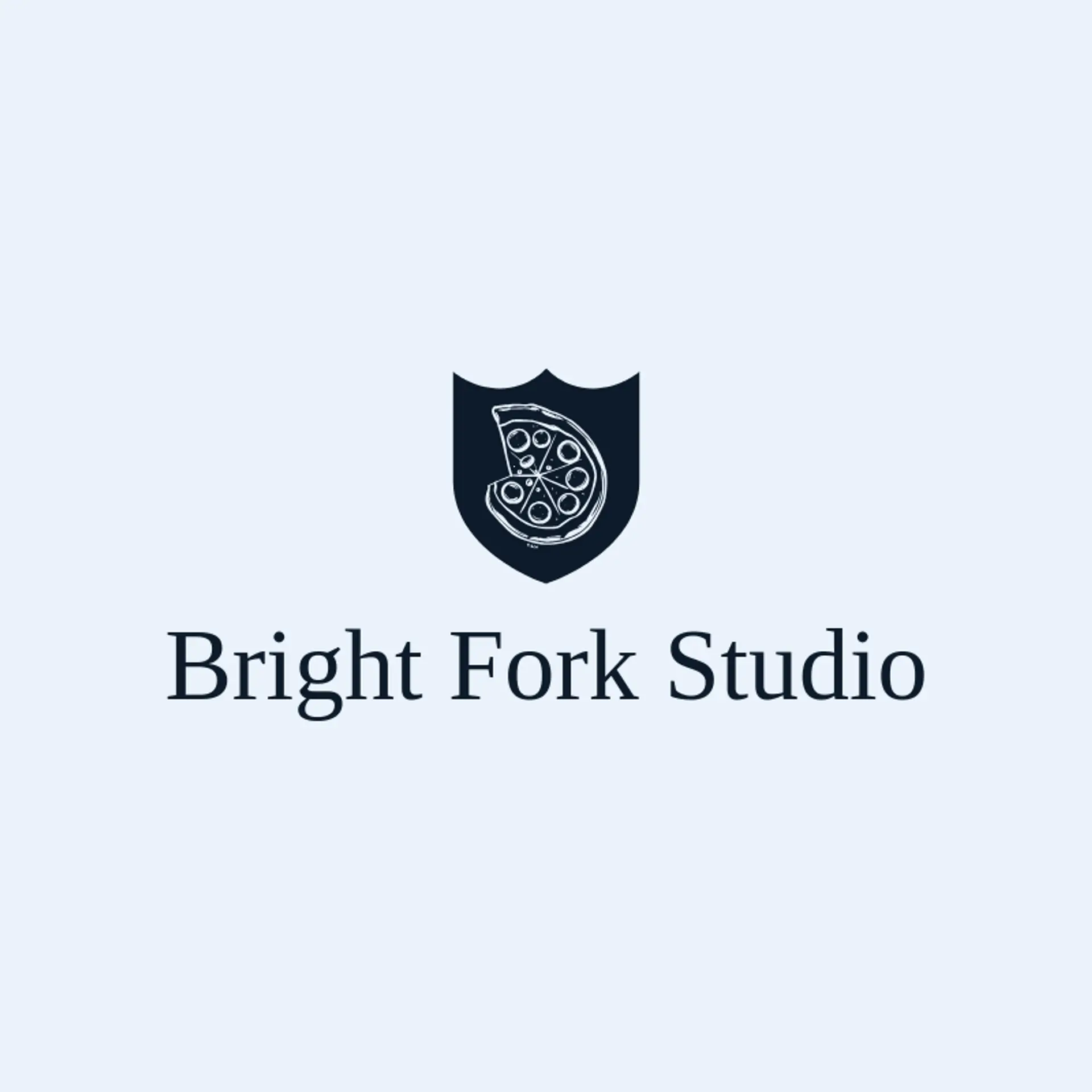 Bright Fork Studio logo for dish