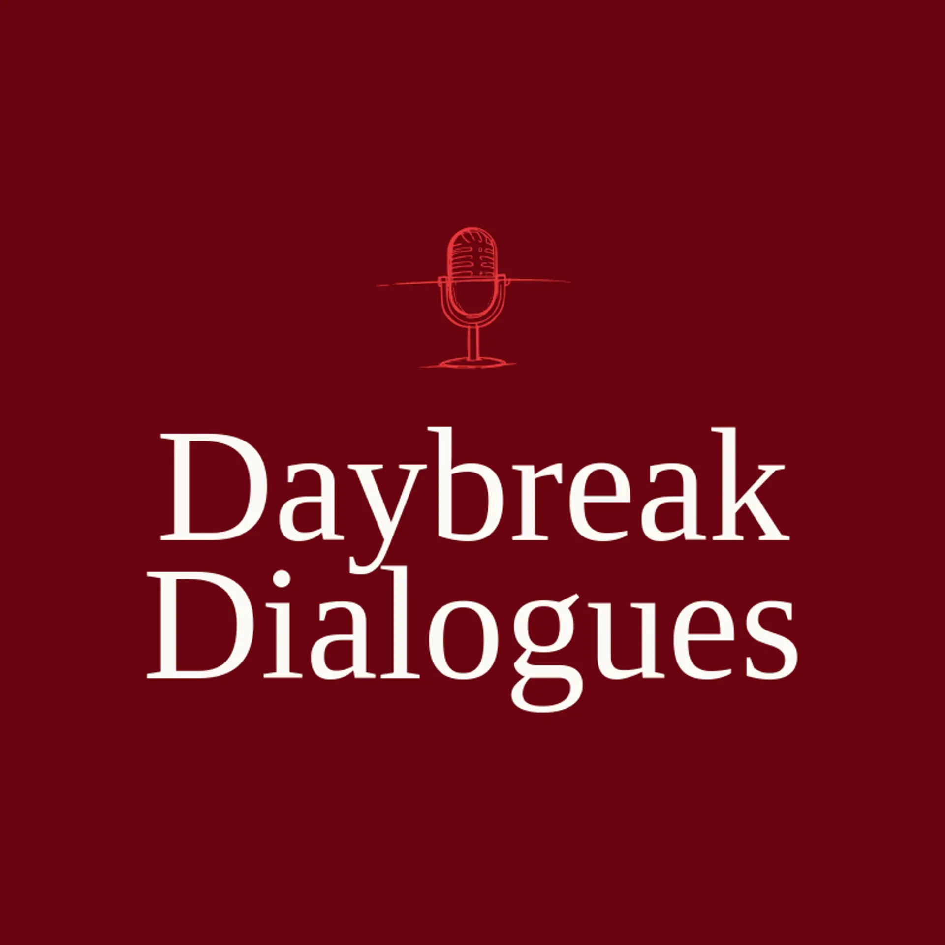Daybreak Dialogues logo for talk show