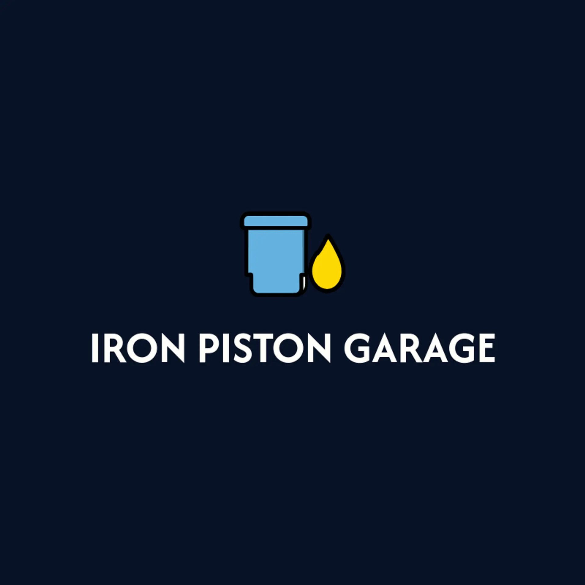 Iron Piston Garage logo for engine