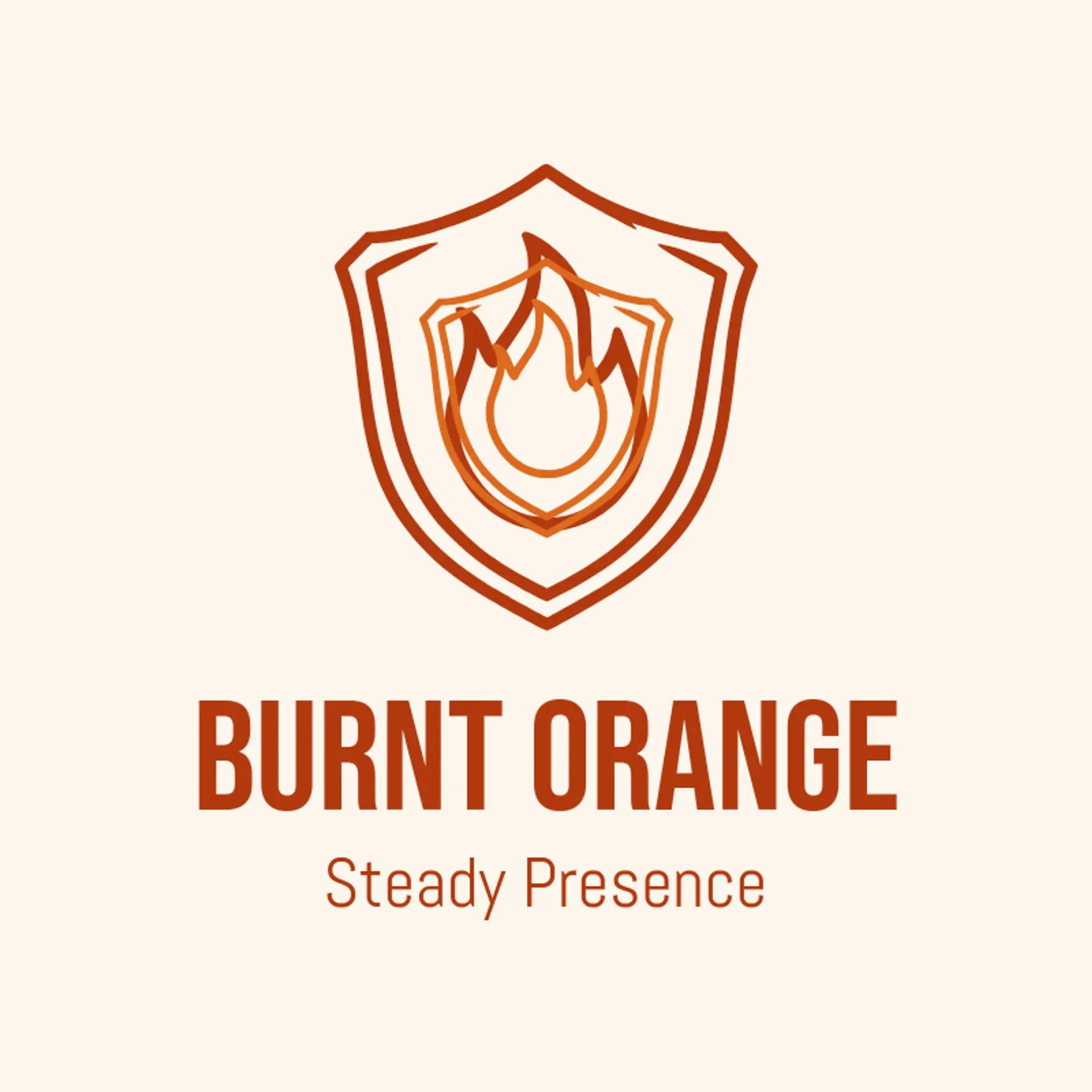 Burnt Orange logo for police