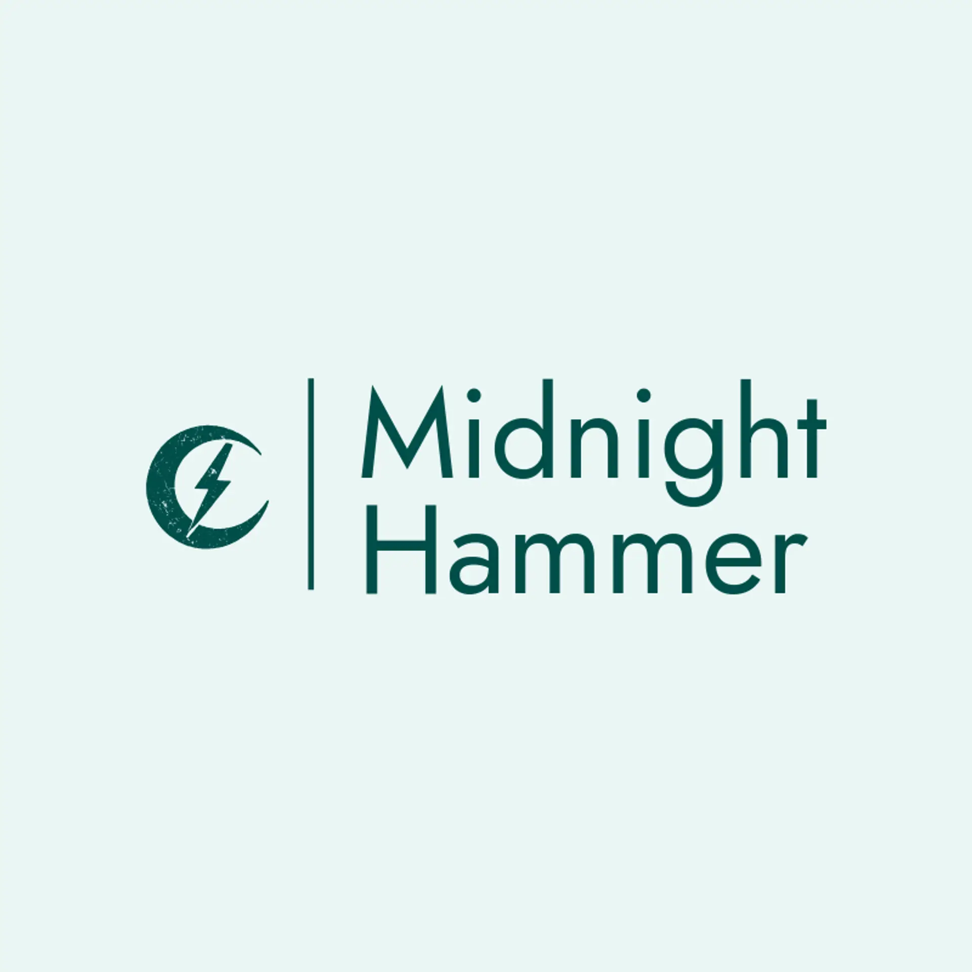 Midnight Hammer logo for metal band
