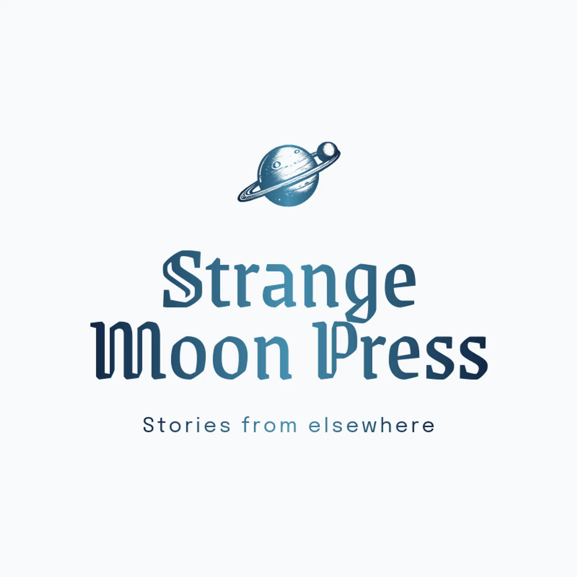 Strange Moon Press logo for alien