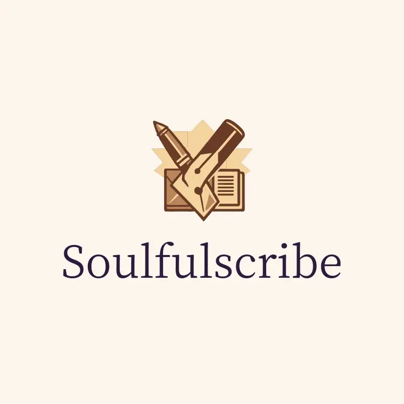 The newsletter name SoulfulScribe as a branded logo with a color icon