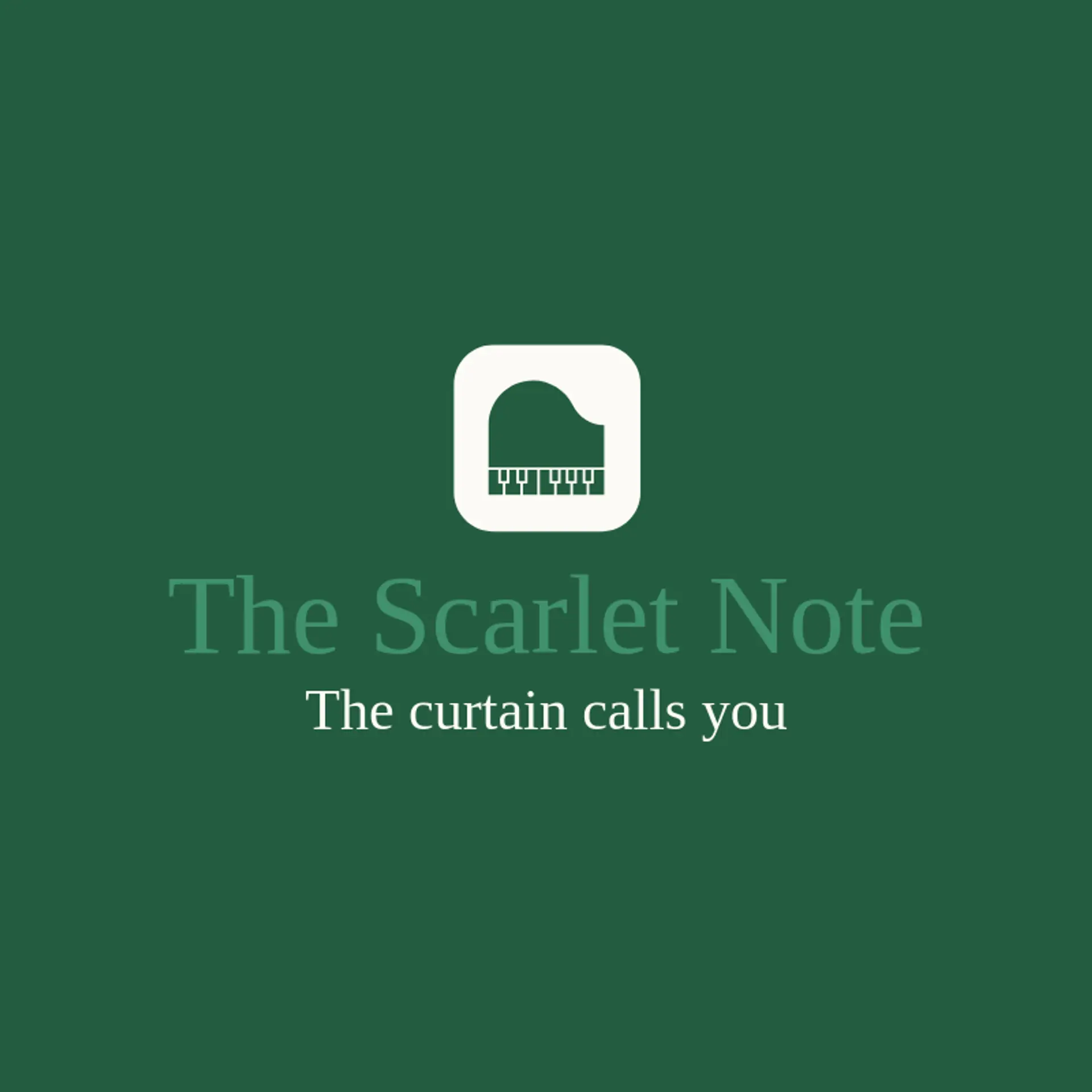 The Scarlet Note logo for cabaret