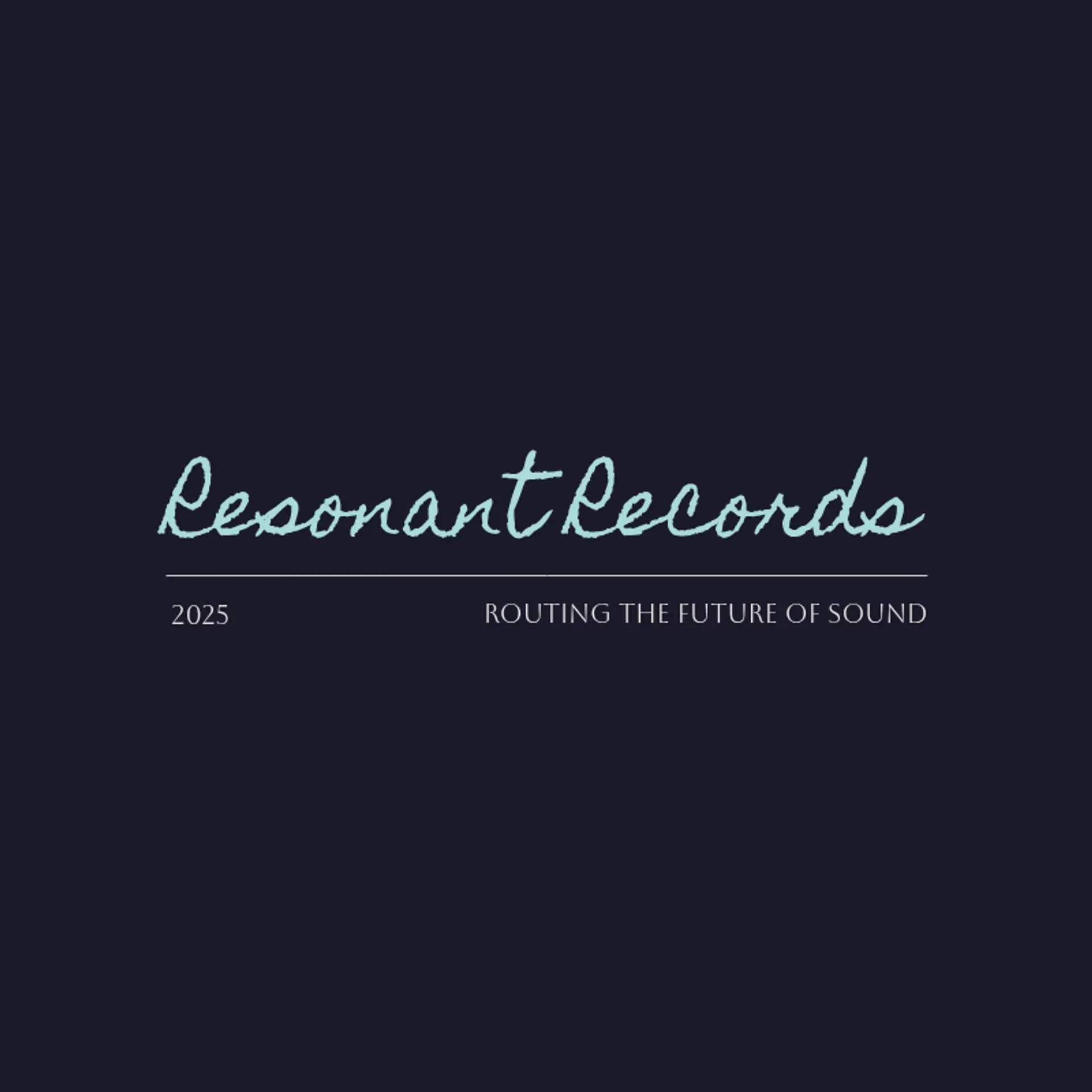 Resonant Records logo for music label