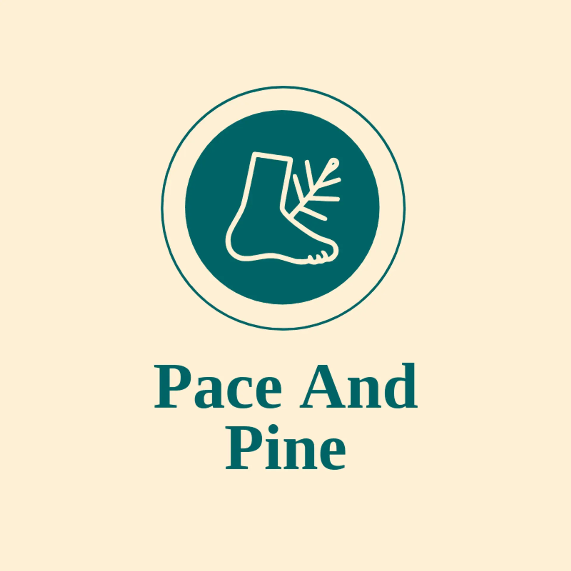 Pace and Pine logo for foot