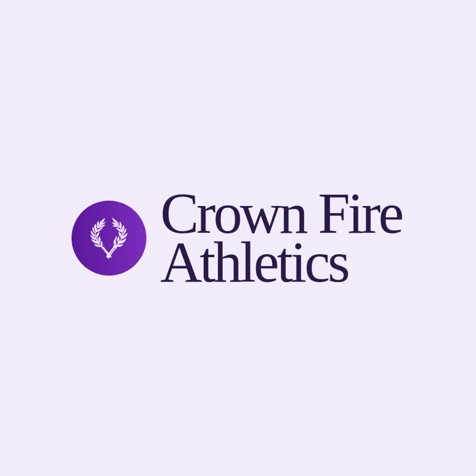 Crown Fire Athletics logo for gladiator