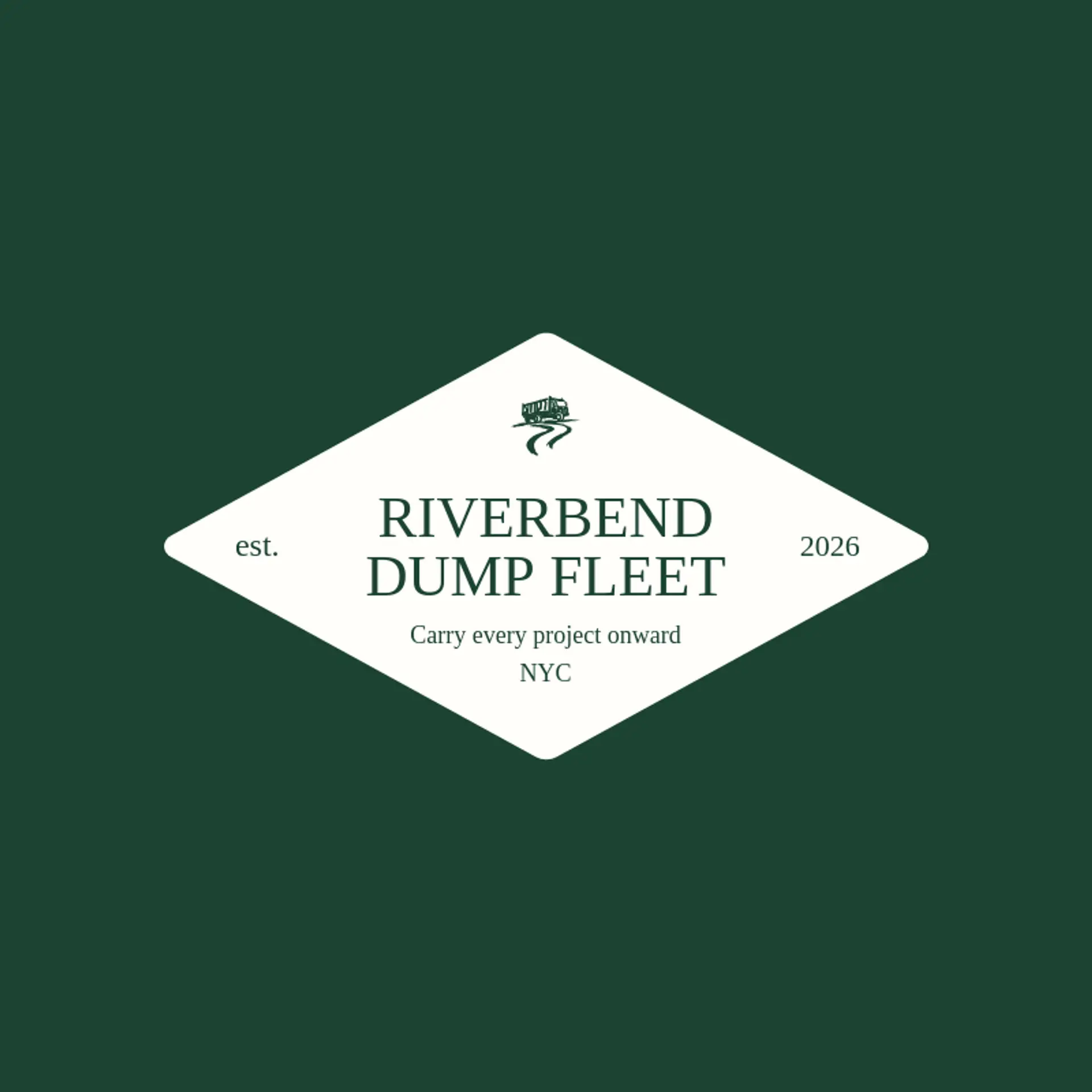 Riverbend Dump Fleet logo for dump truck