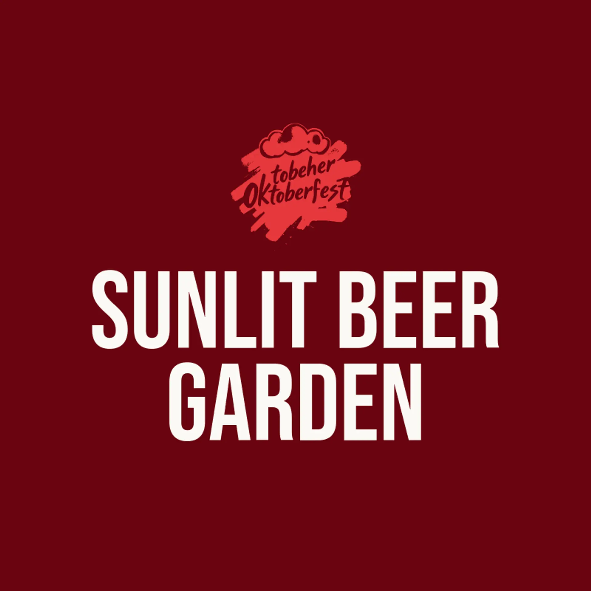 Sunlit Beer Garden logo for oktoberfest