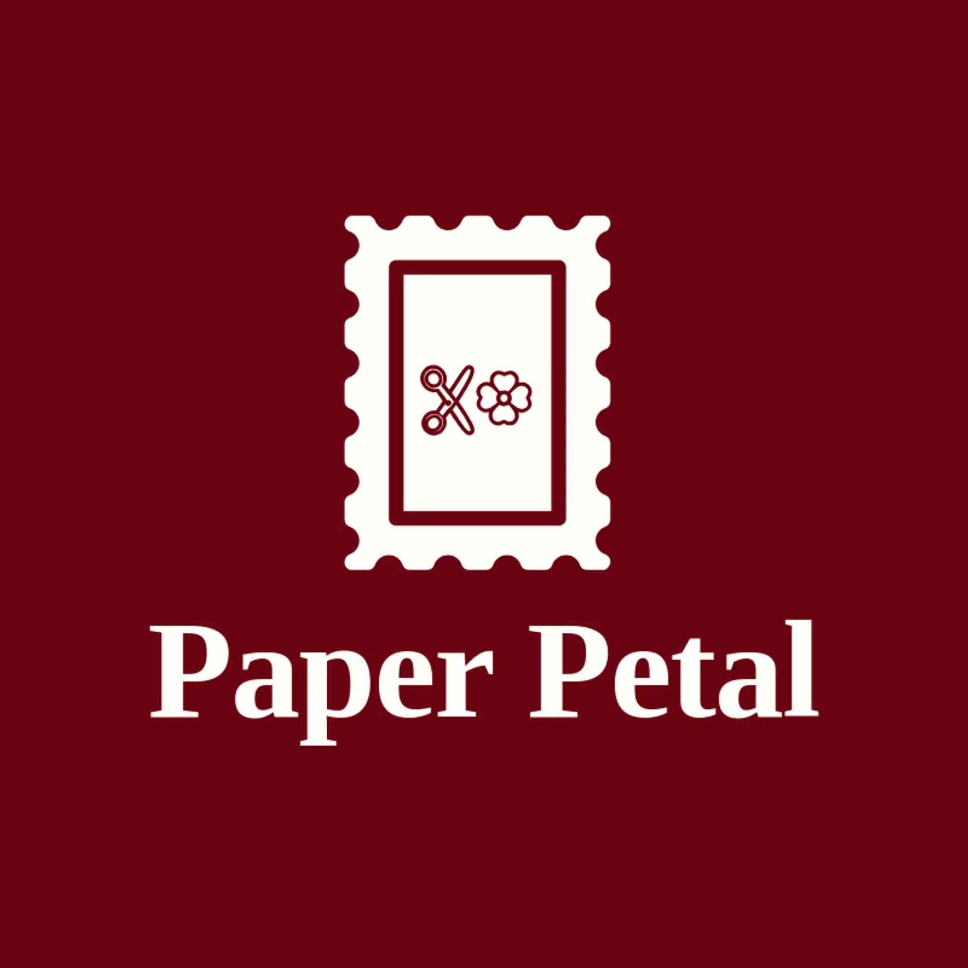 Paper Petal logo for scissors
