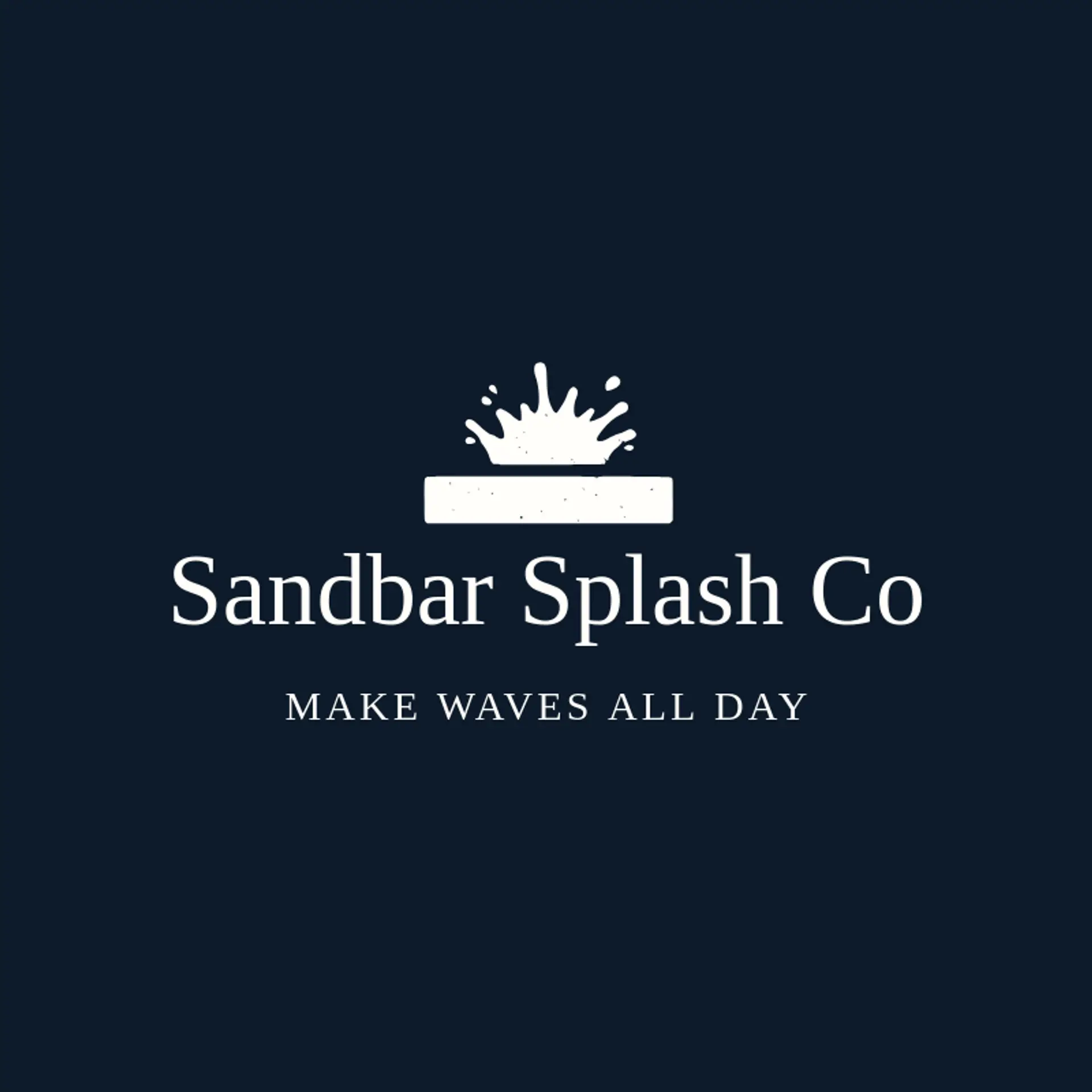 Sandbar Splash Co logo for water park