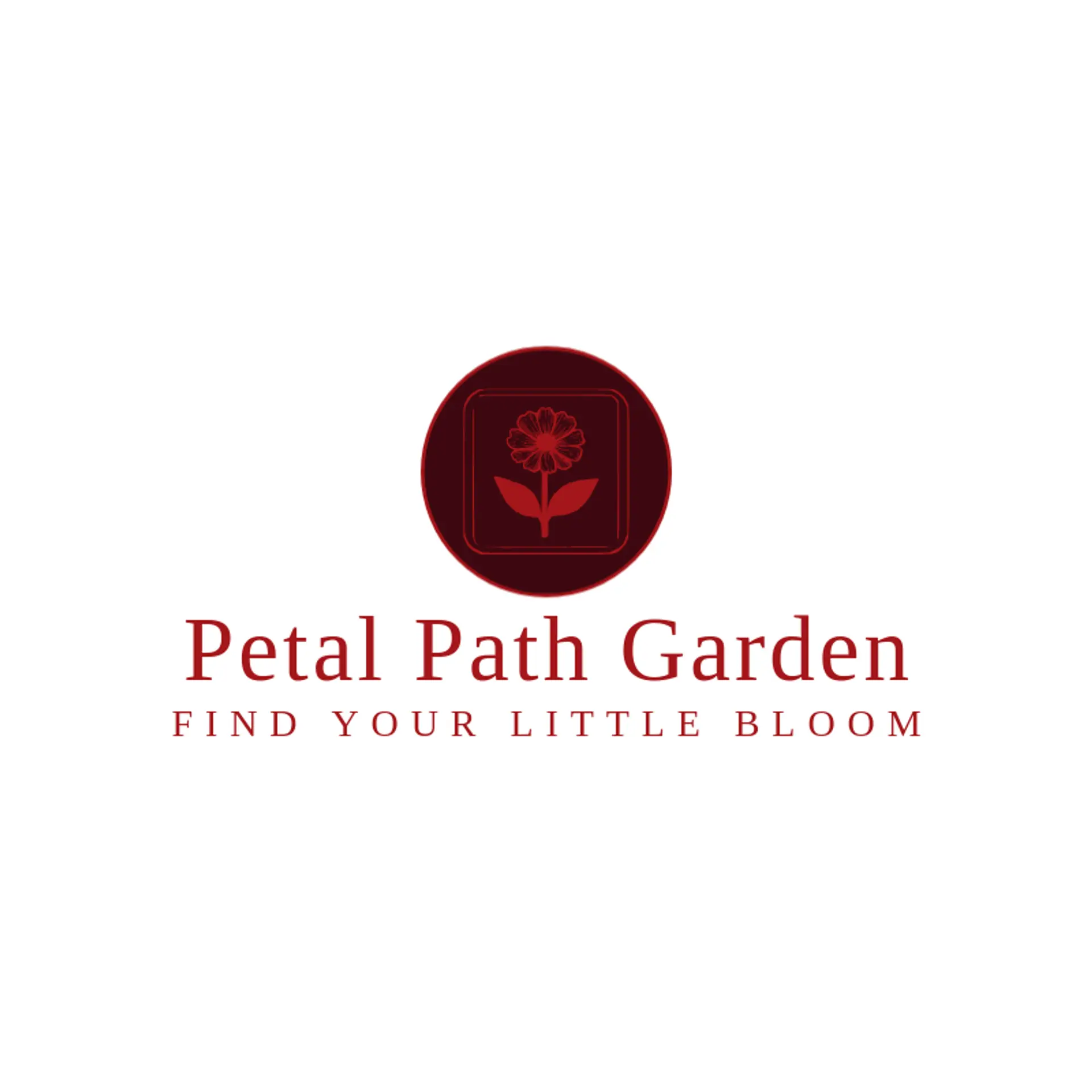 Petal Path Garden logo for wildflower