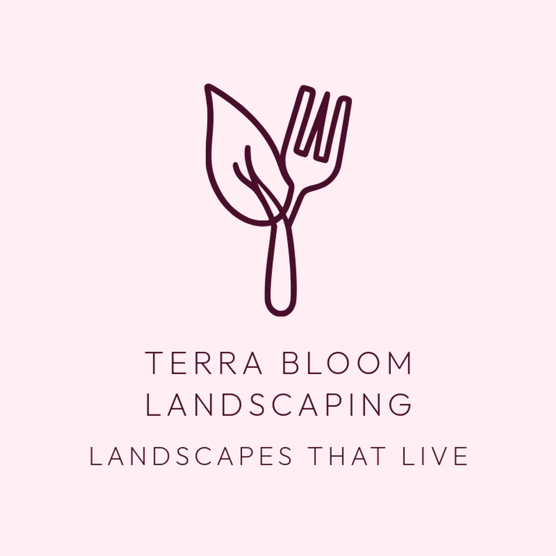 Terra Bloom Landscaping logo for garden