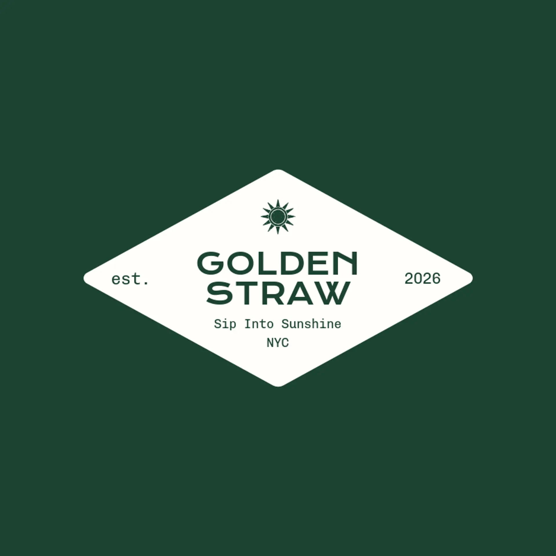 Golden Straw logo for soda