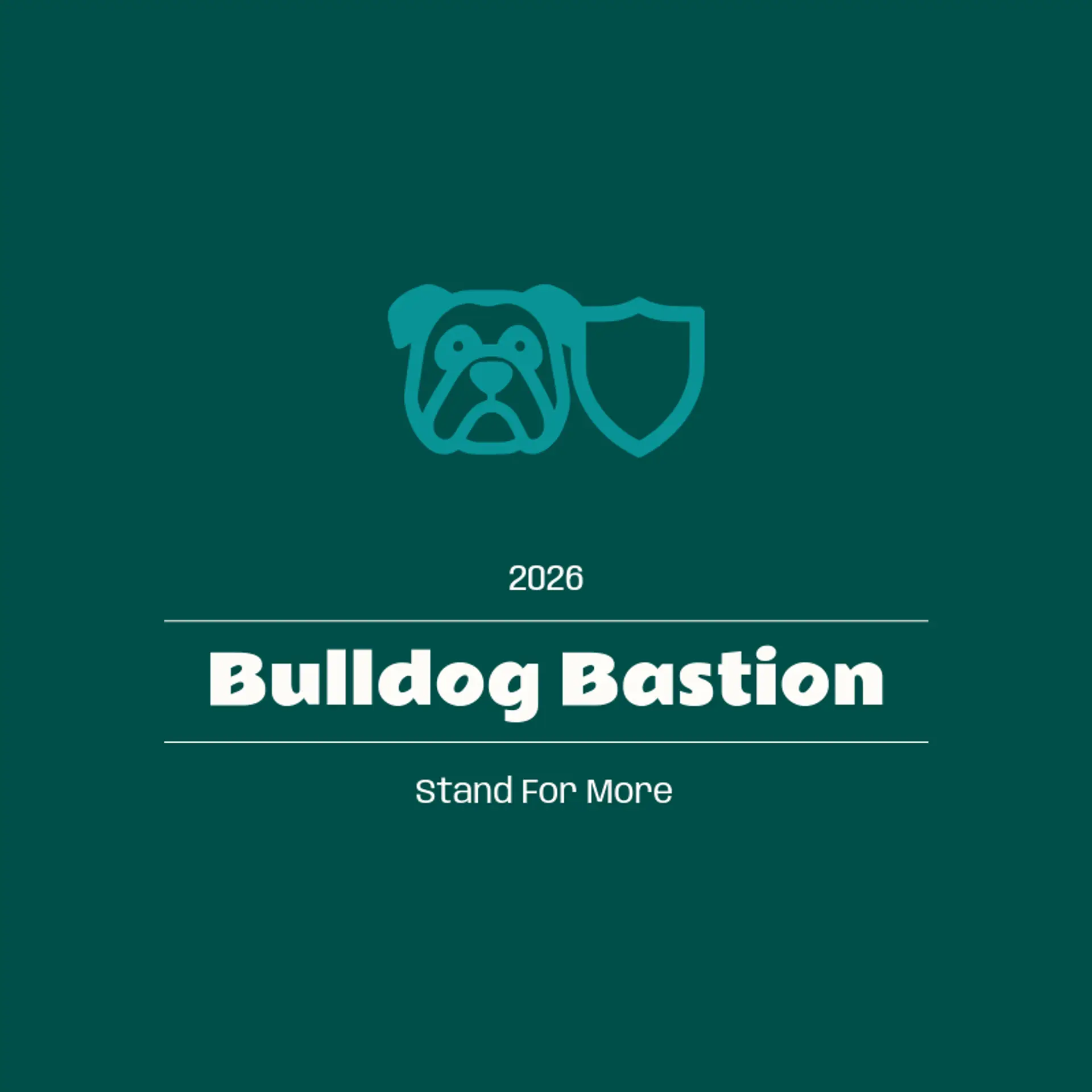 Bulldog Bastion logo for bulldog