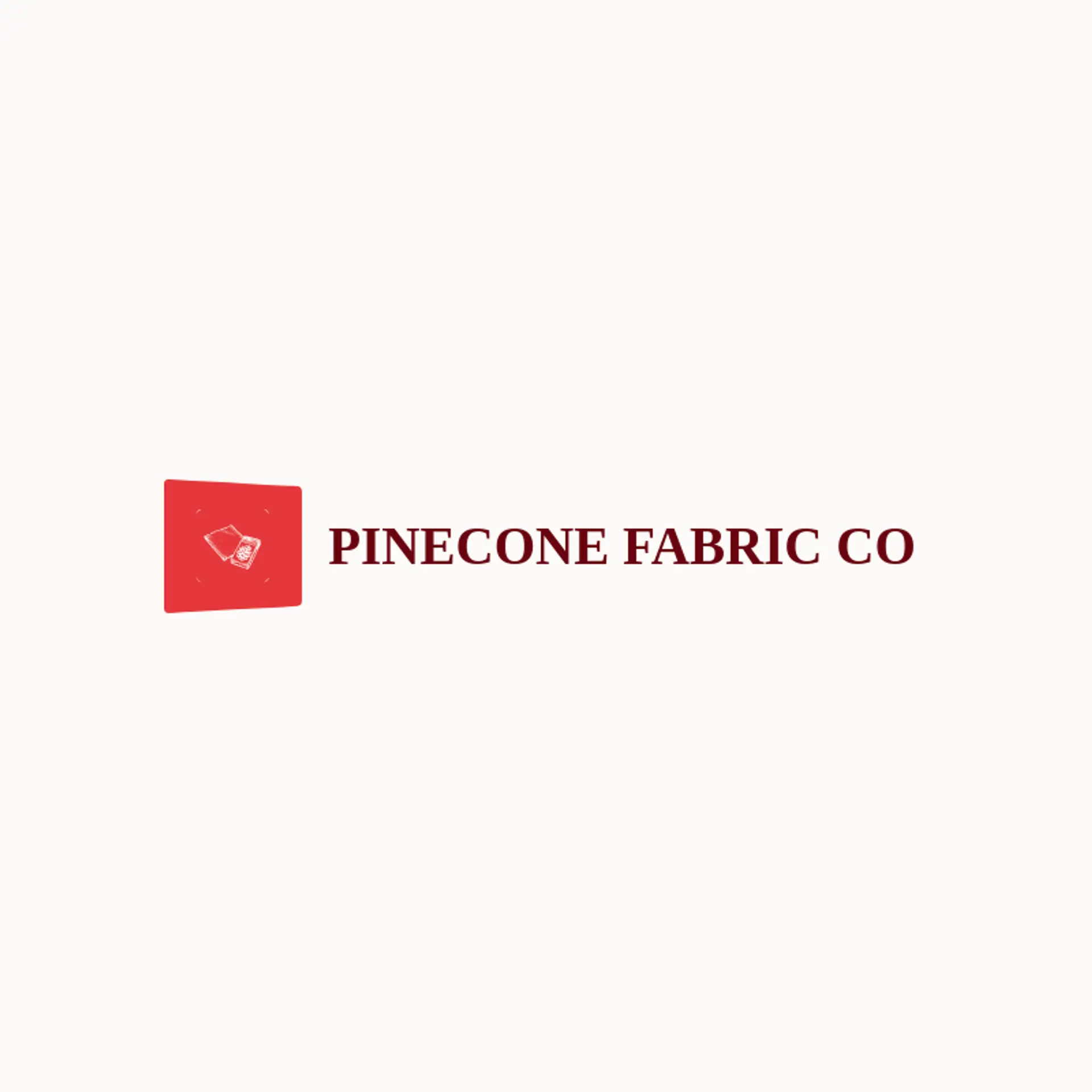 Pinecone Fabric Co logo for fabric